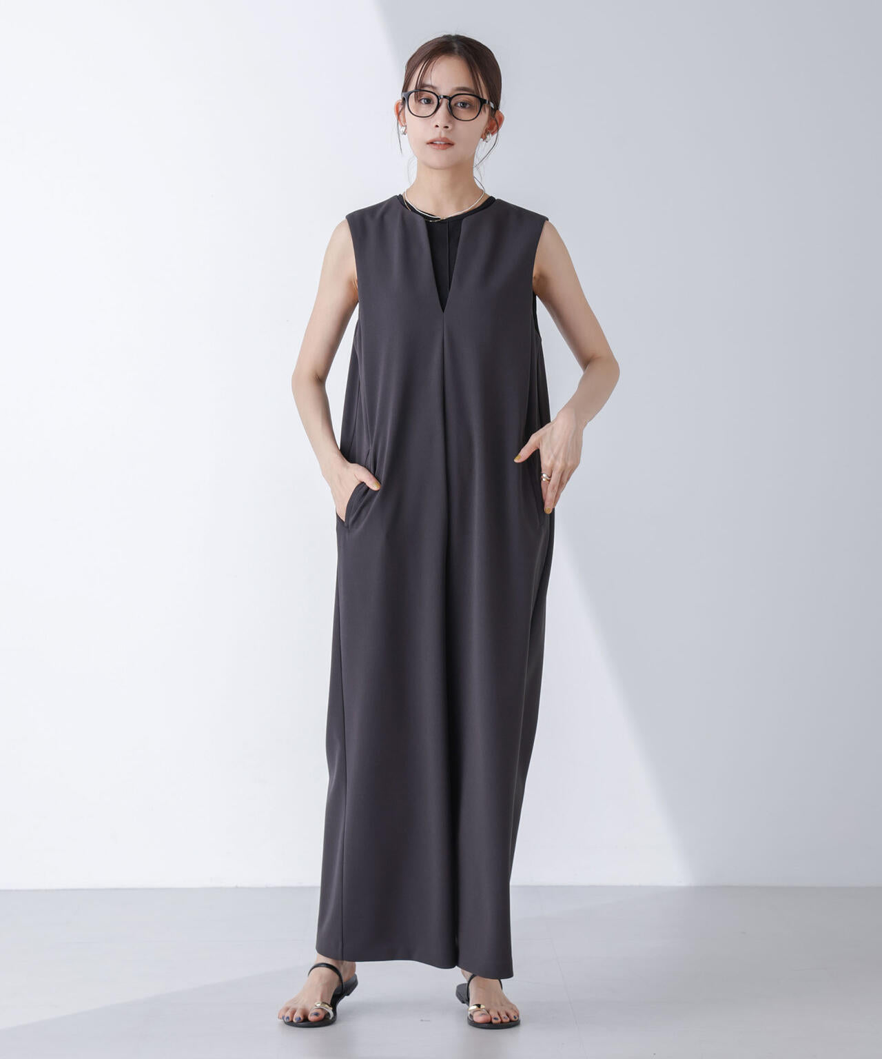 AtPARK＆DAILYWEAR/カットジョーゼットサロペ