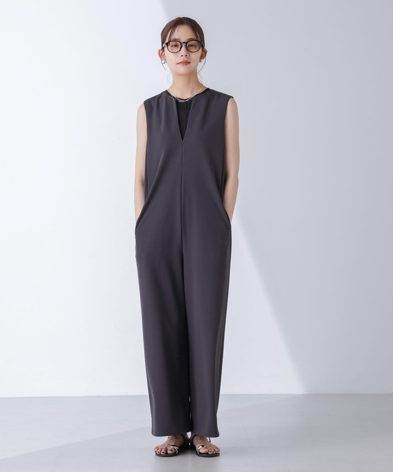 AtPARK＆DAILYWEAR/カットジョーゼットサロペ