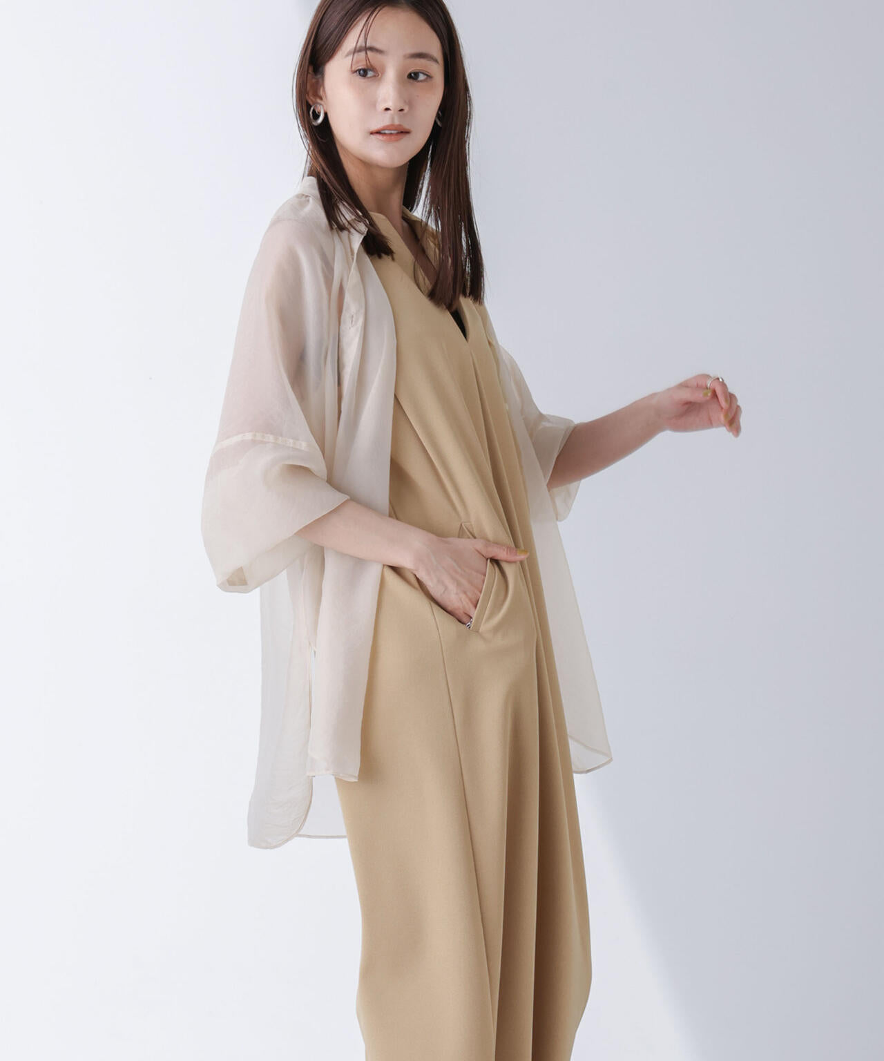 AtPARK＆DAILYWEAR/カットジョーゼットサロペ