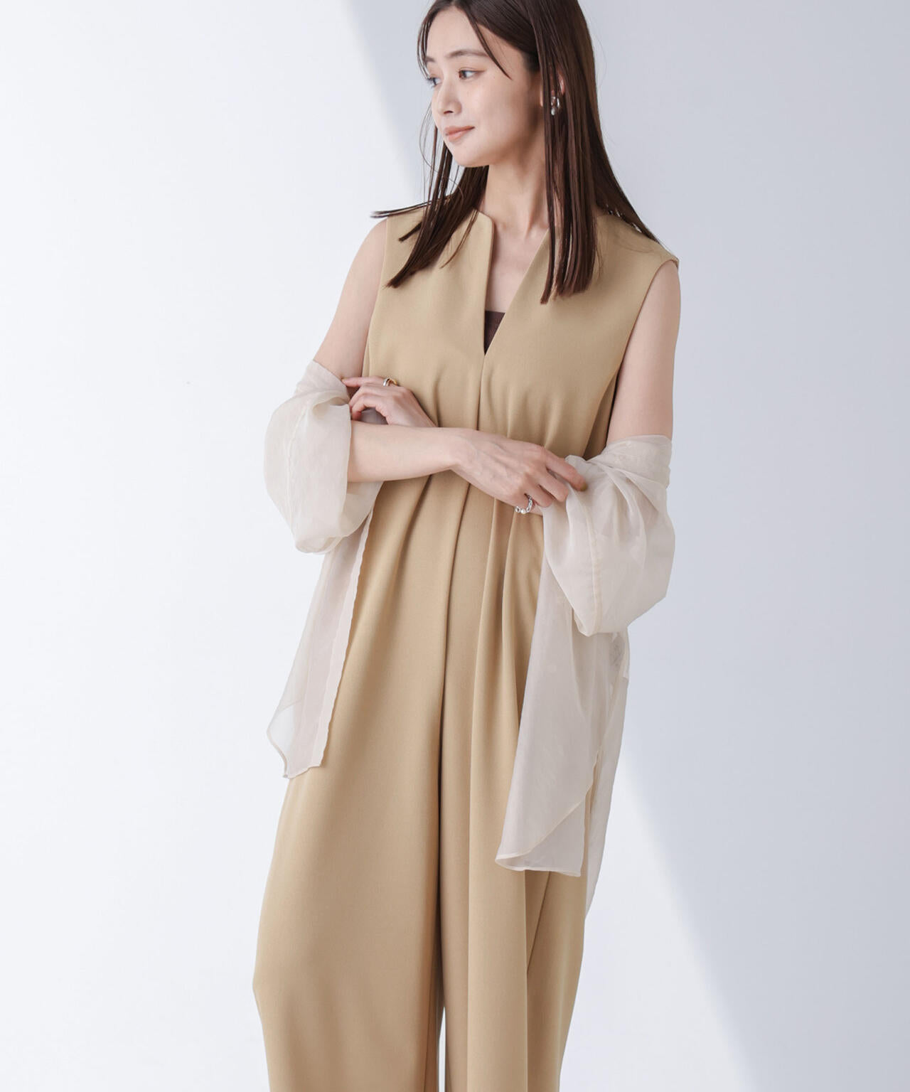 AtPARK＆DAILYWEAR/カットジョーゼットサロペ