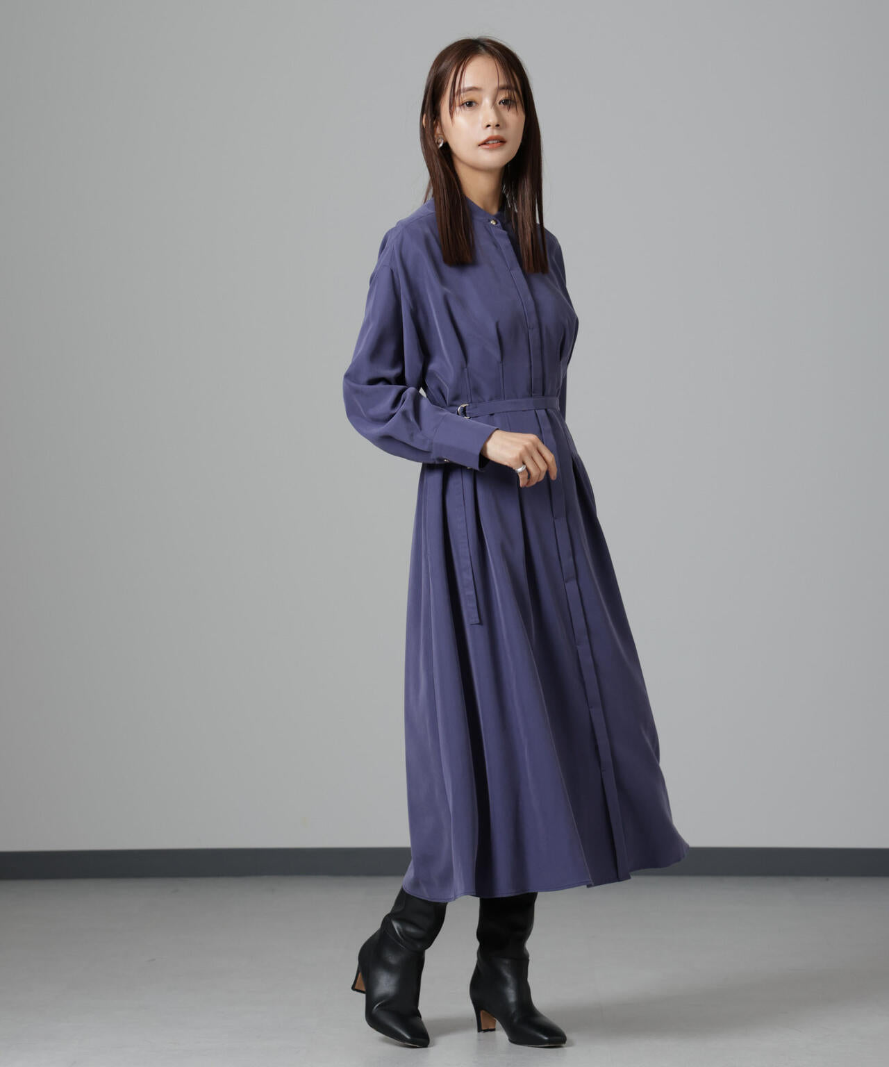 モダールピーチベルト付きワンピース