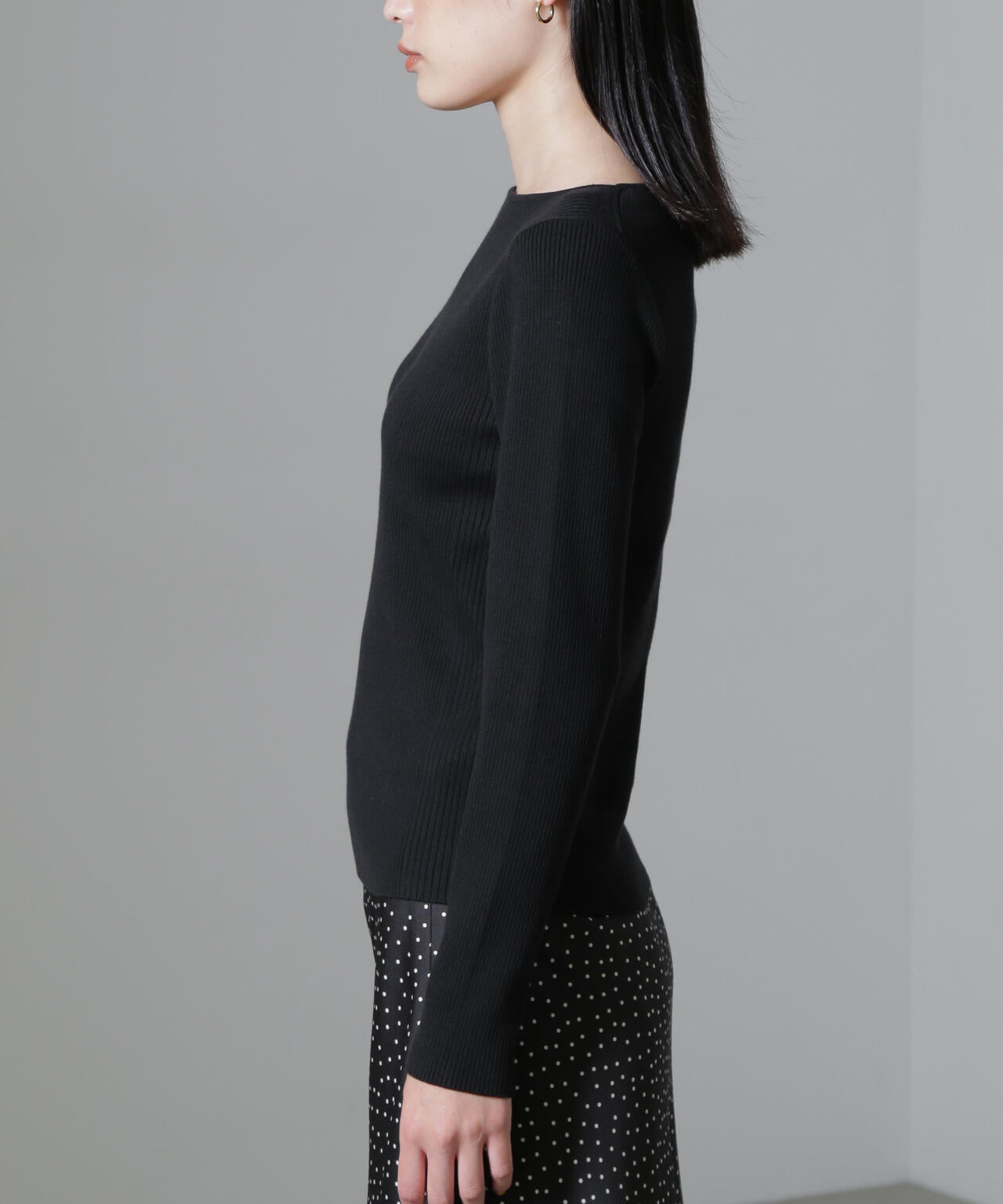 CICA＆UVカット加工リブニット