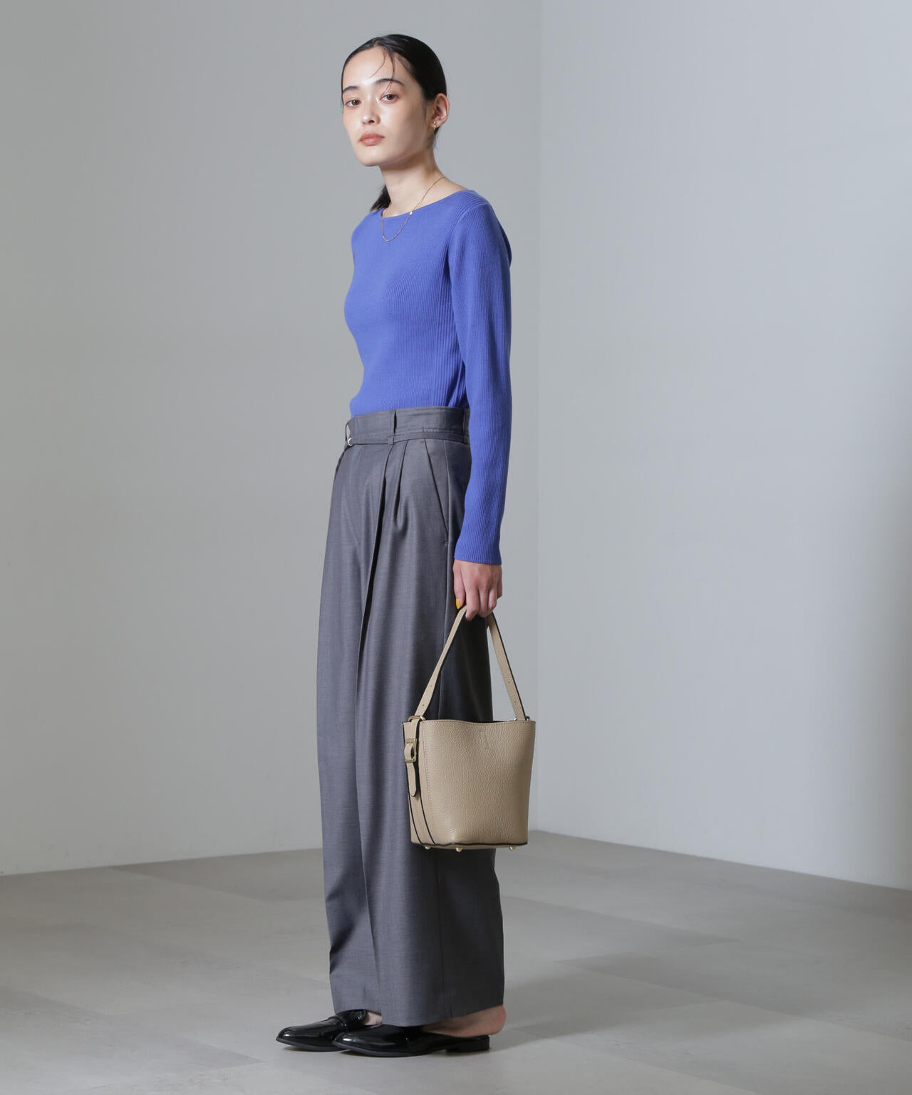 CICA＆UVカット加工リブニット
