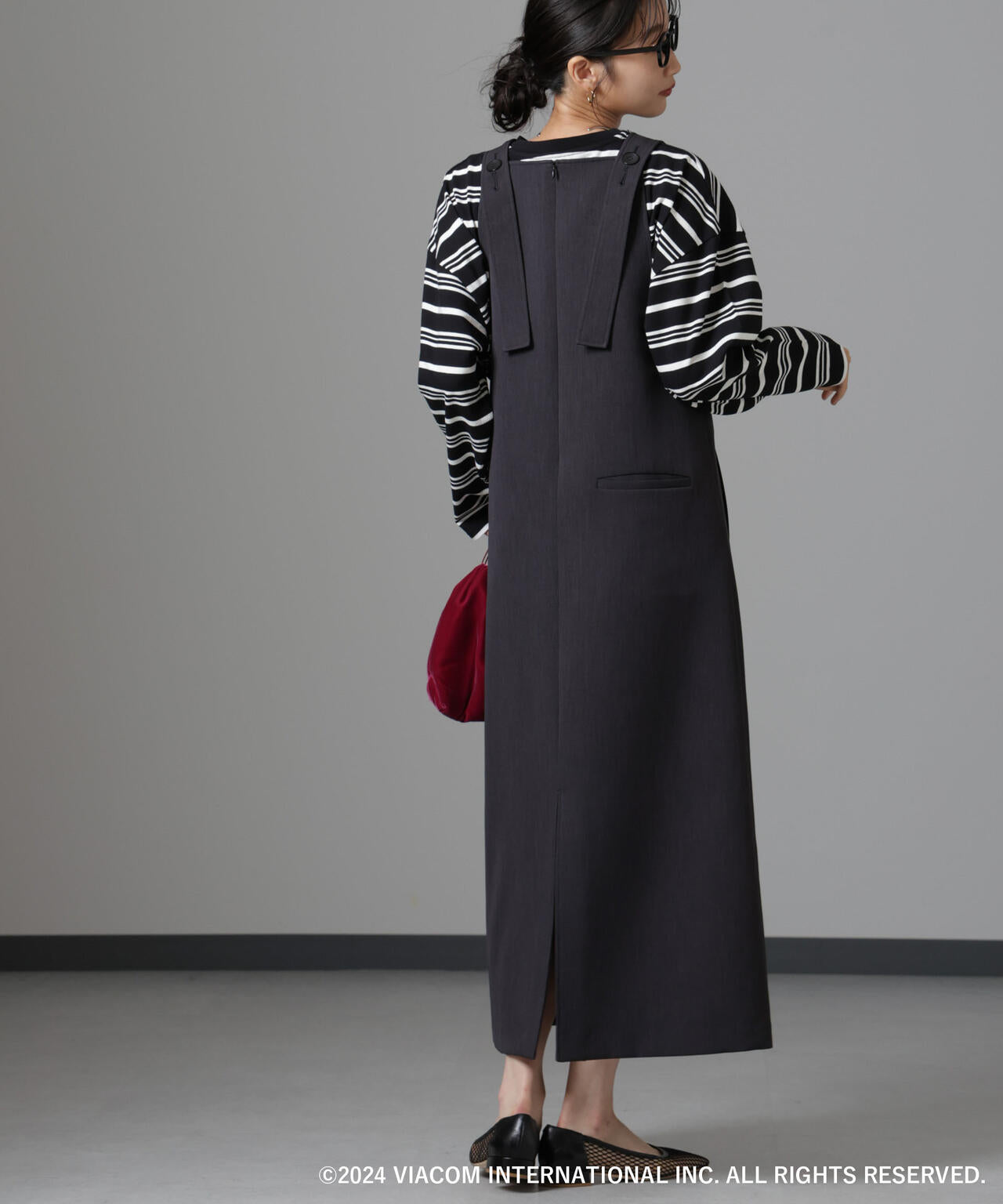 Emily in Paris×FUDGE 別注ボーダーロンT