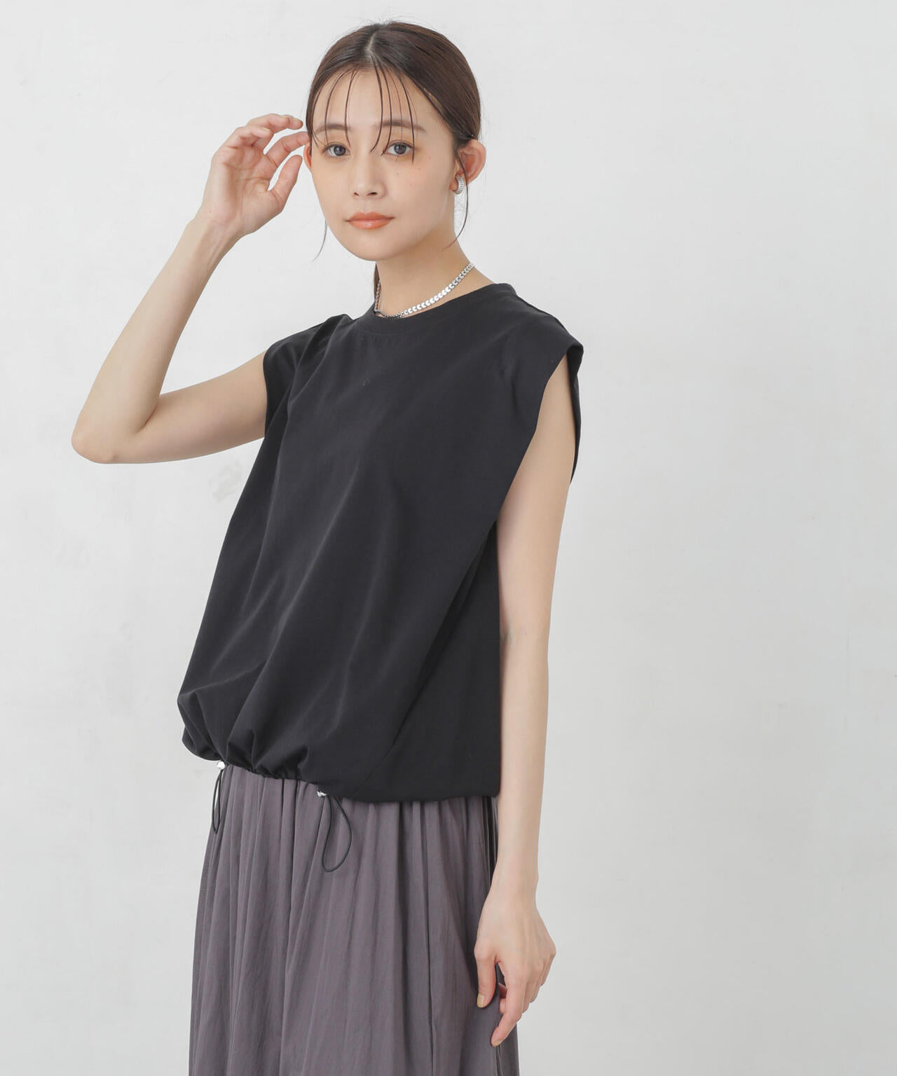 Polygiene ドロストカットトップス