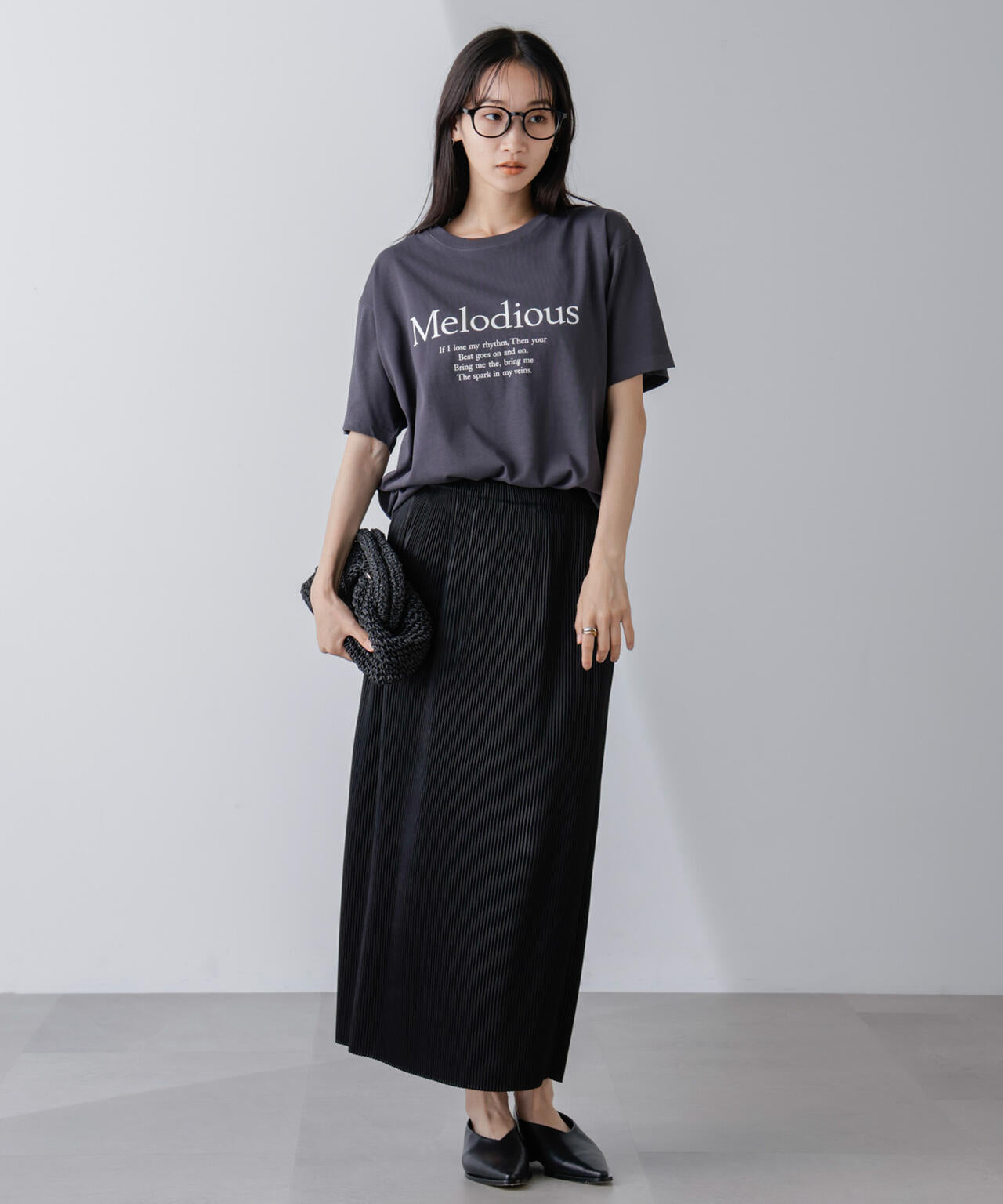 レタードグラフィックTシャツ