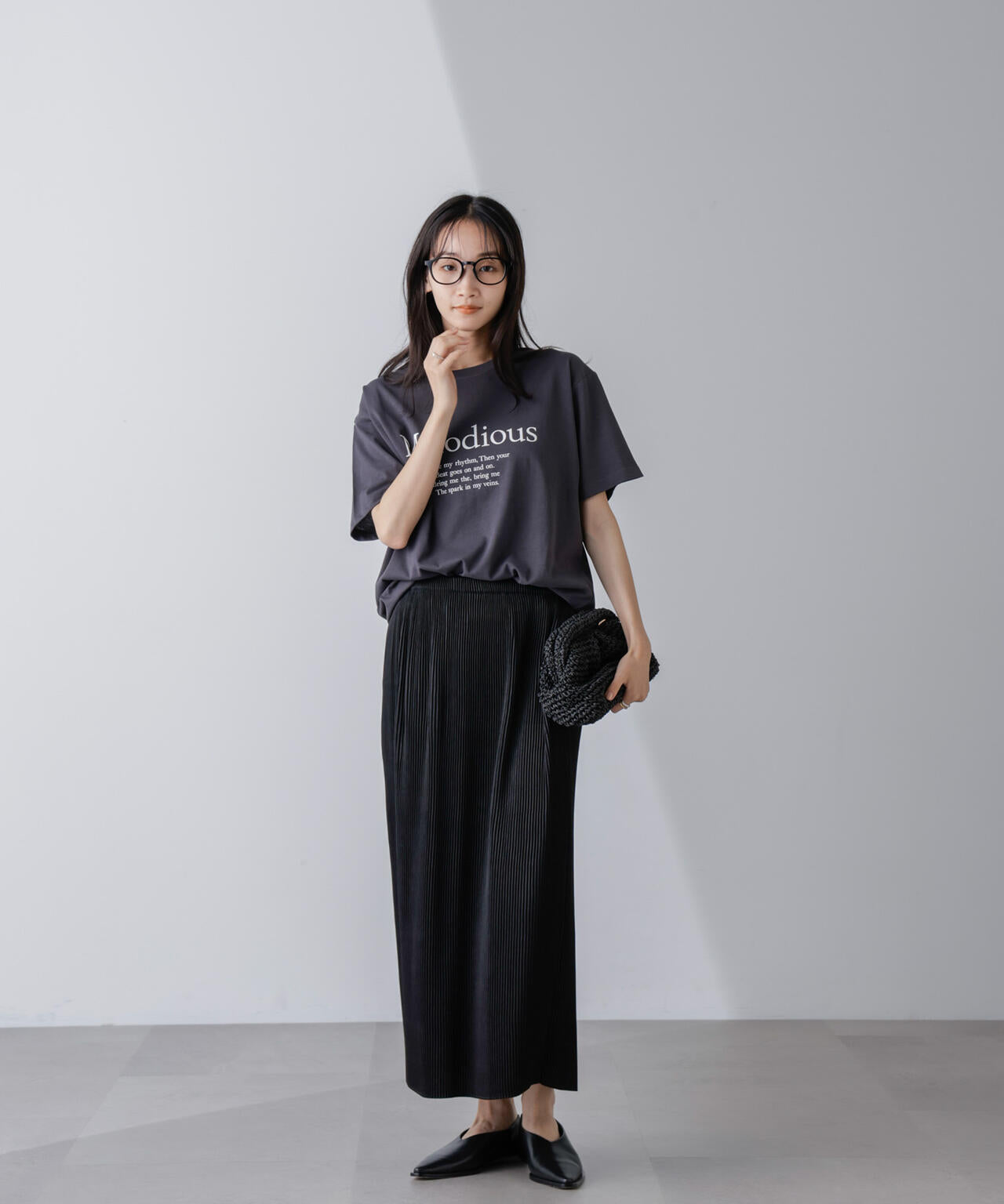 レタードグラフィックTシャツ