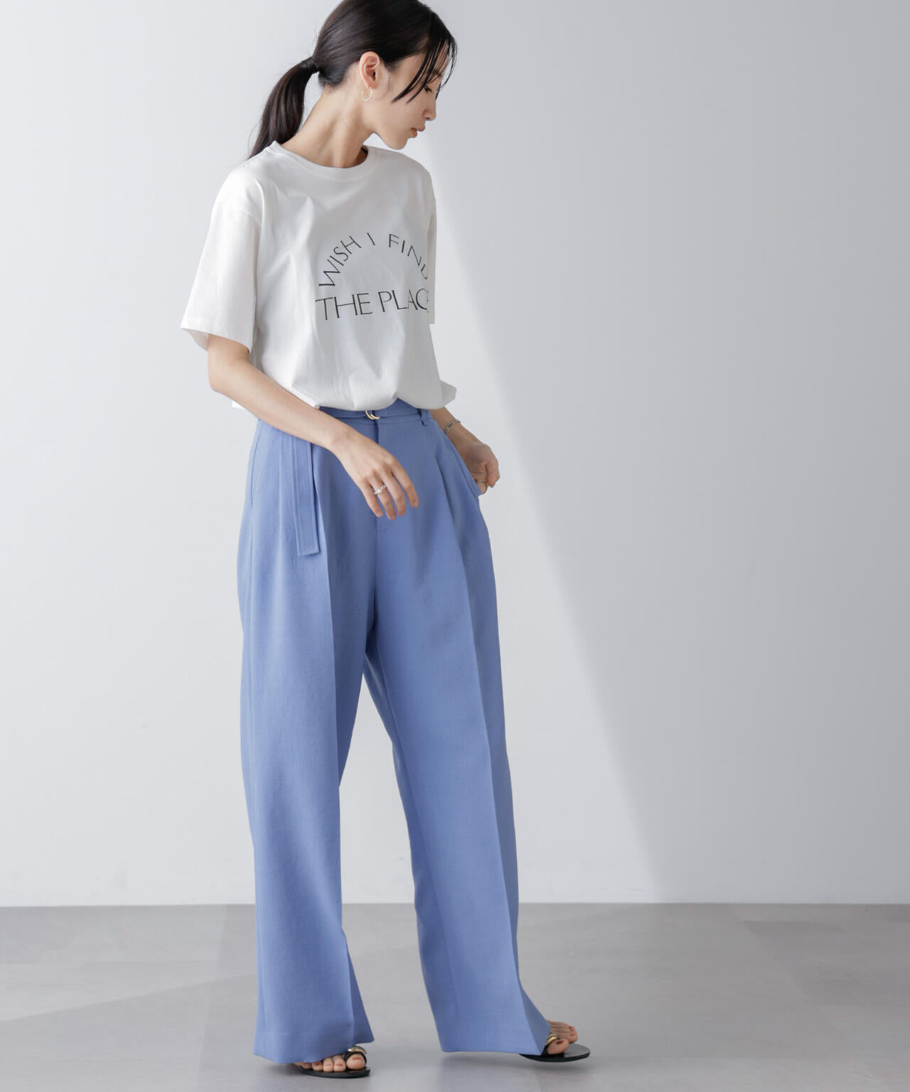 レタードグラフィックTシャツ