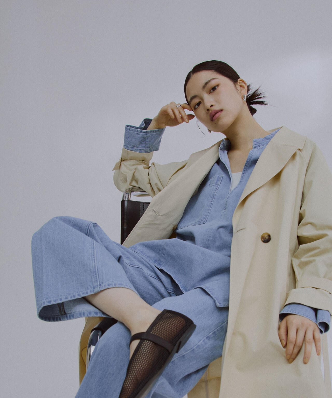 デニムポケットプルオーバー（セットアップ可）