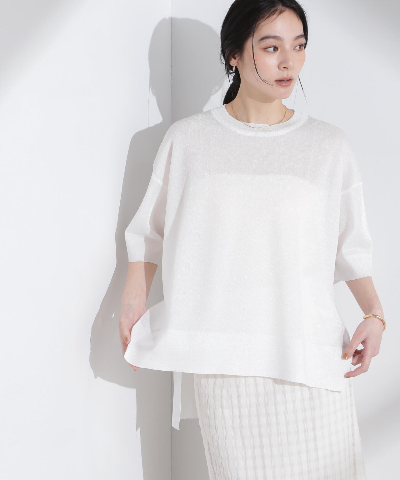 オーロララメシアースムースニットTシャツ