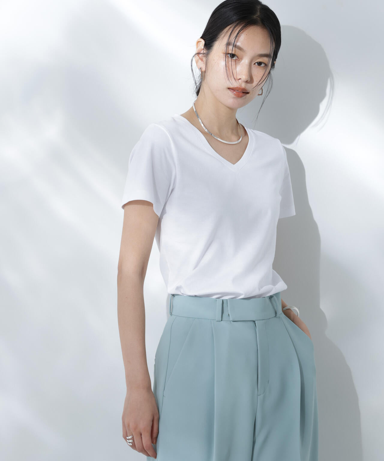 Anti Soaked(R) 汗染み防止VネックTシャツ