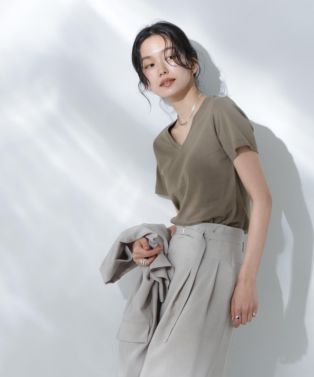 Anti Soaked(R) 汗染み防止VネックTシャツ