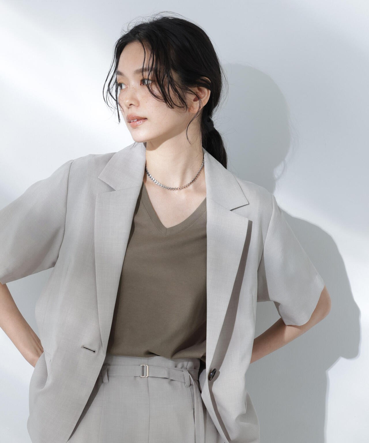 Anti Soaked(R) 汗染み防止VネックTシャツ