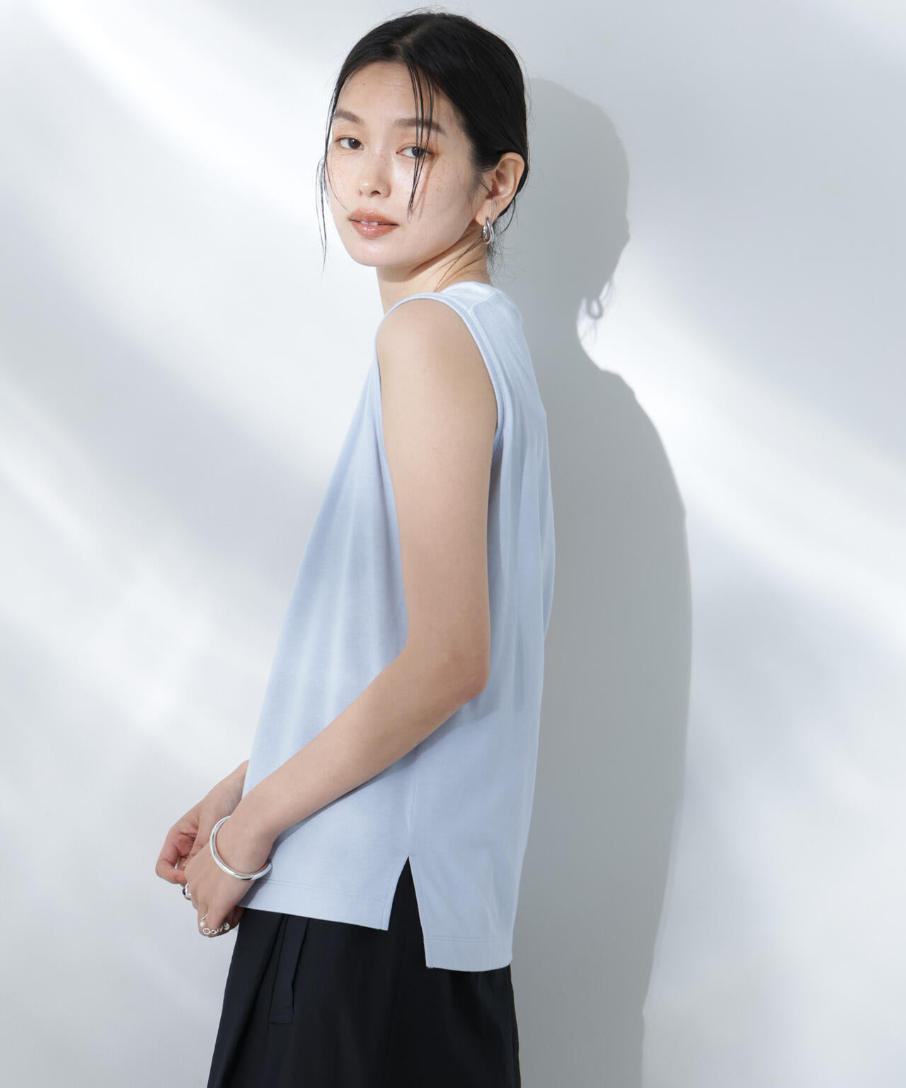Anti Soaked(R) 汗染み防止カラフルノースリTシャツ
