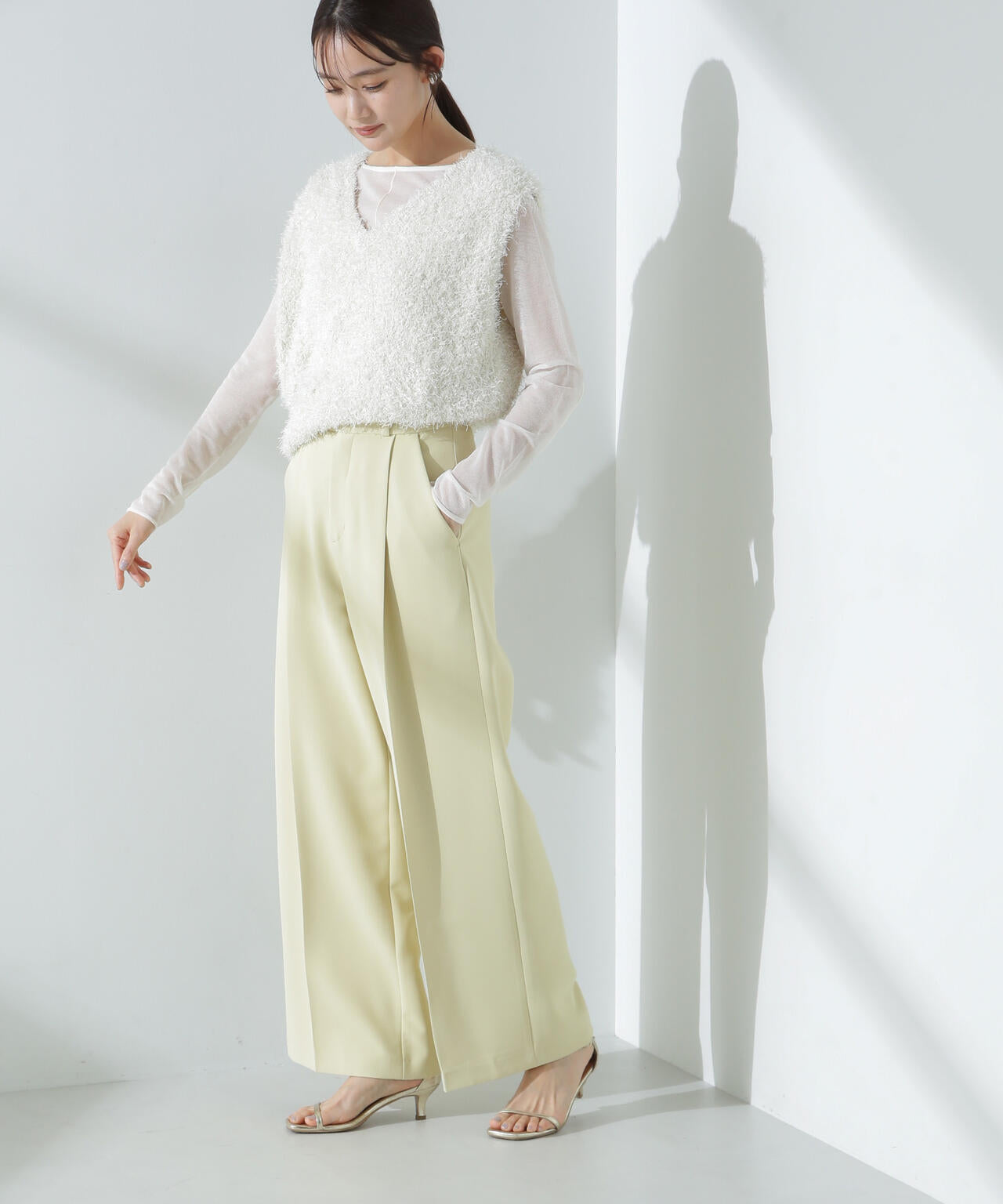 ツイルワイドスラックス