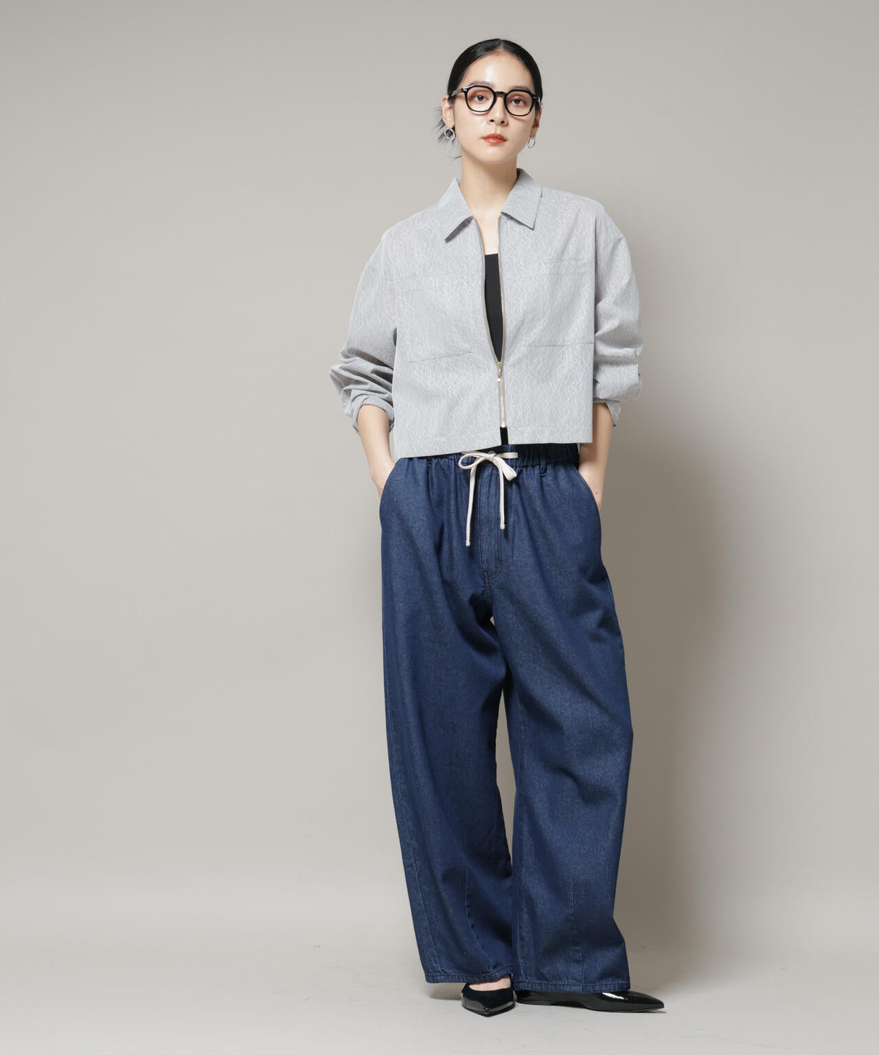レースボンディングシャツブルゾン