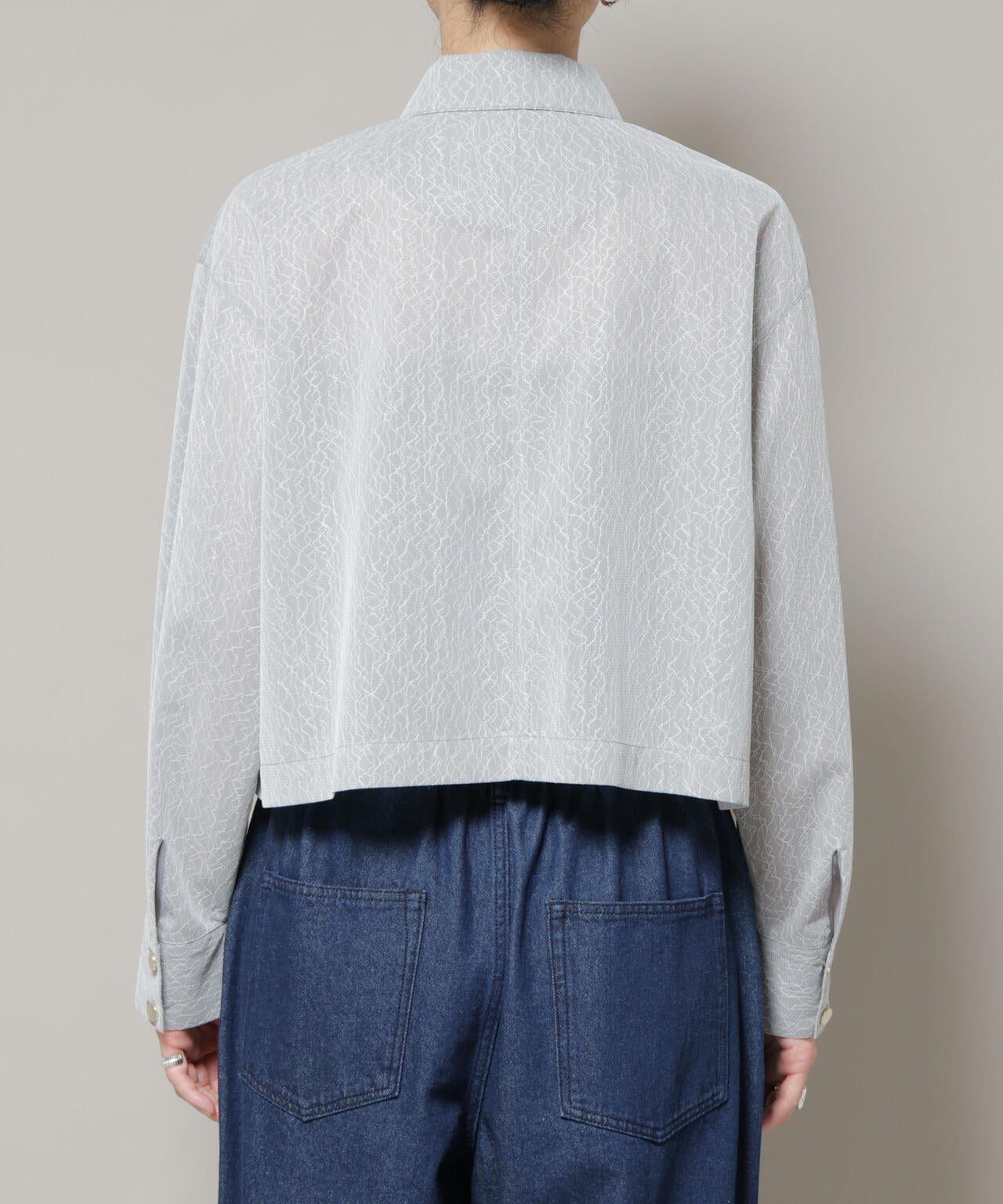 レースボンディングシャツブルゾン