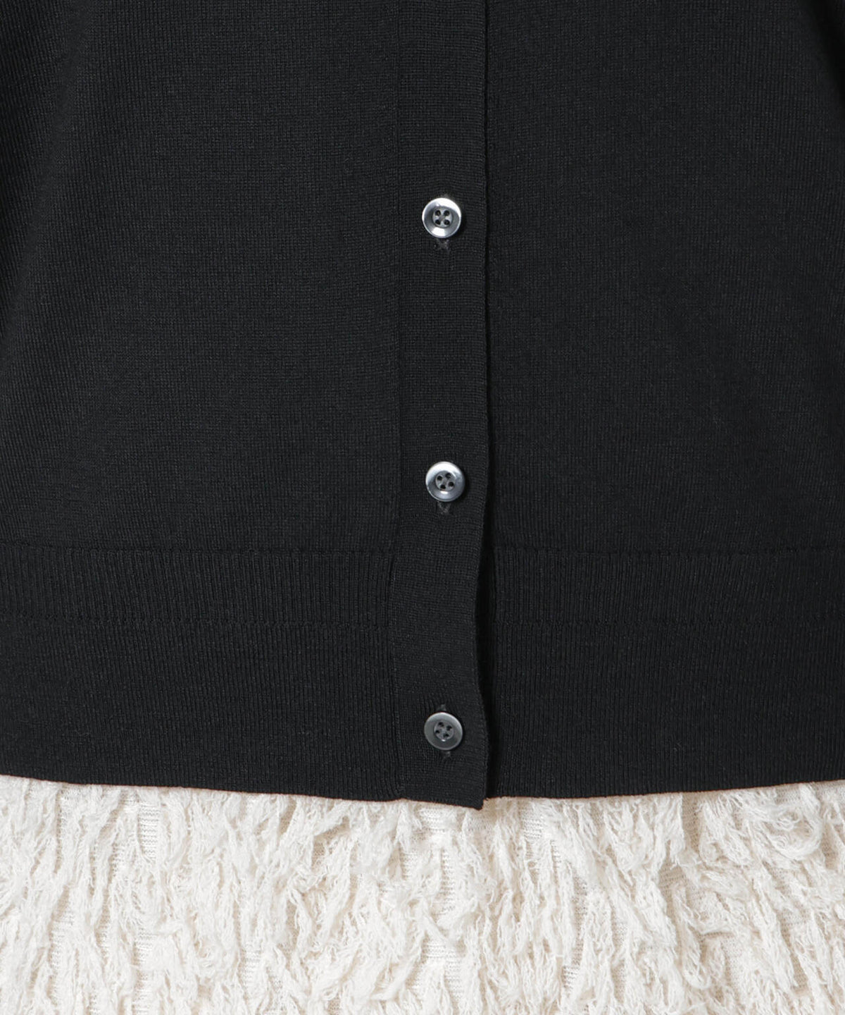 毛玉レスニット2wayカシュクールカーディガン