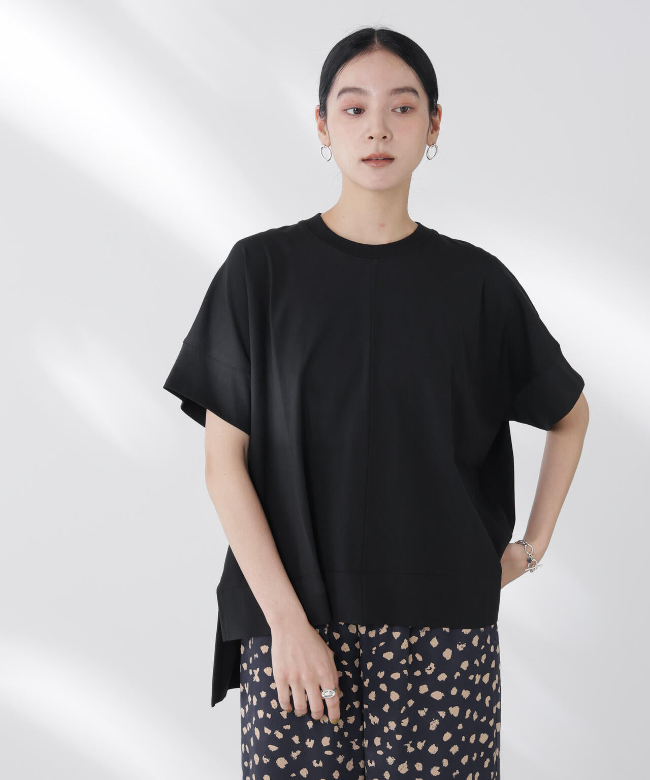 NANOFINE強撚コットンワイドTシャツ