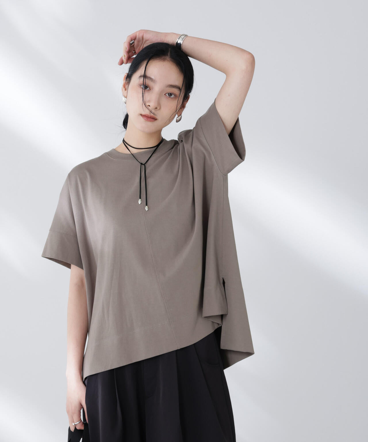 NANOFINE強撚コットンワイドTシャツ