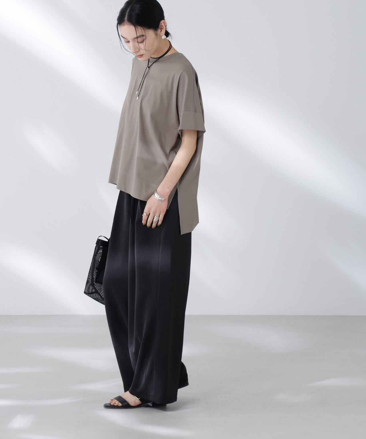 NANOFINE強撚コットンワイドTシャツ