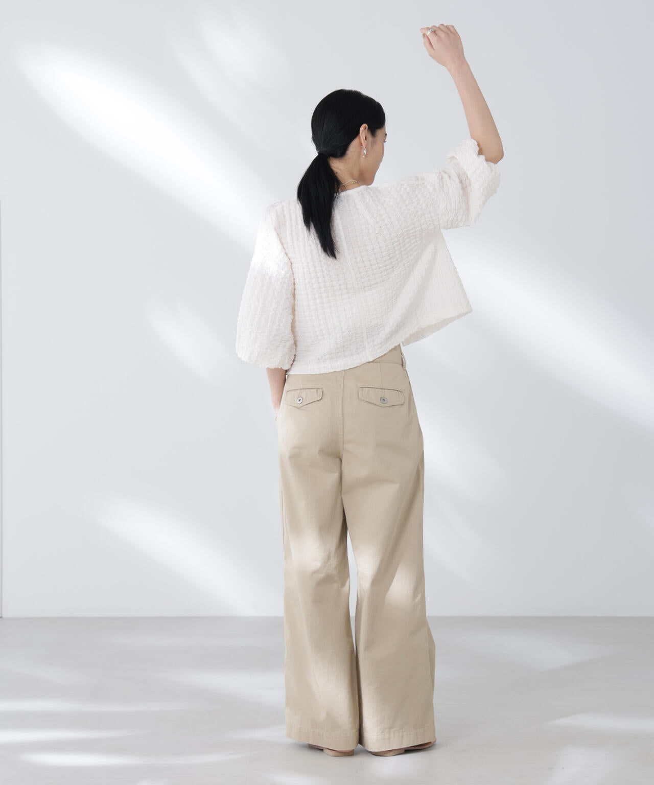フクレシャーリングzipカーディガン