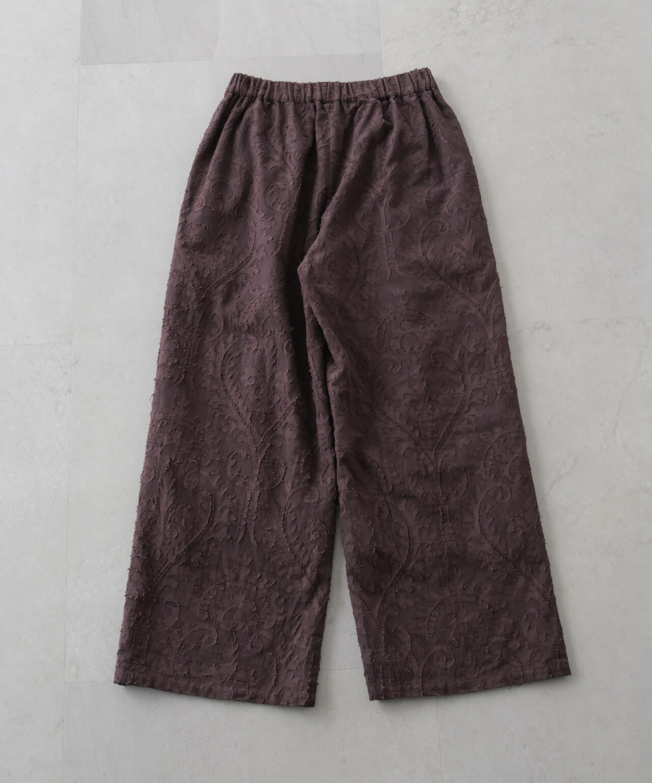 made in india カットワークジャカードパンツ(セットアップ可)