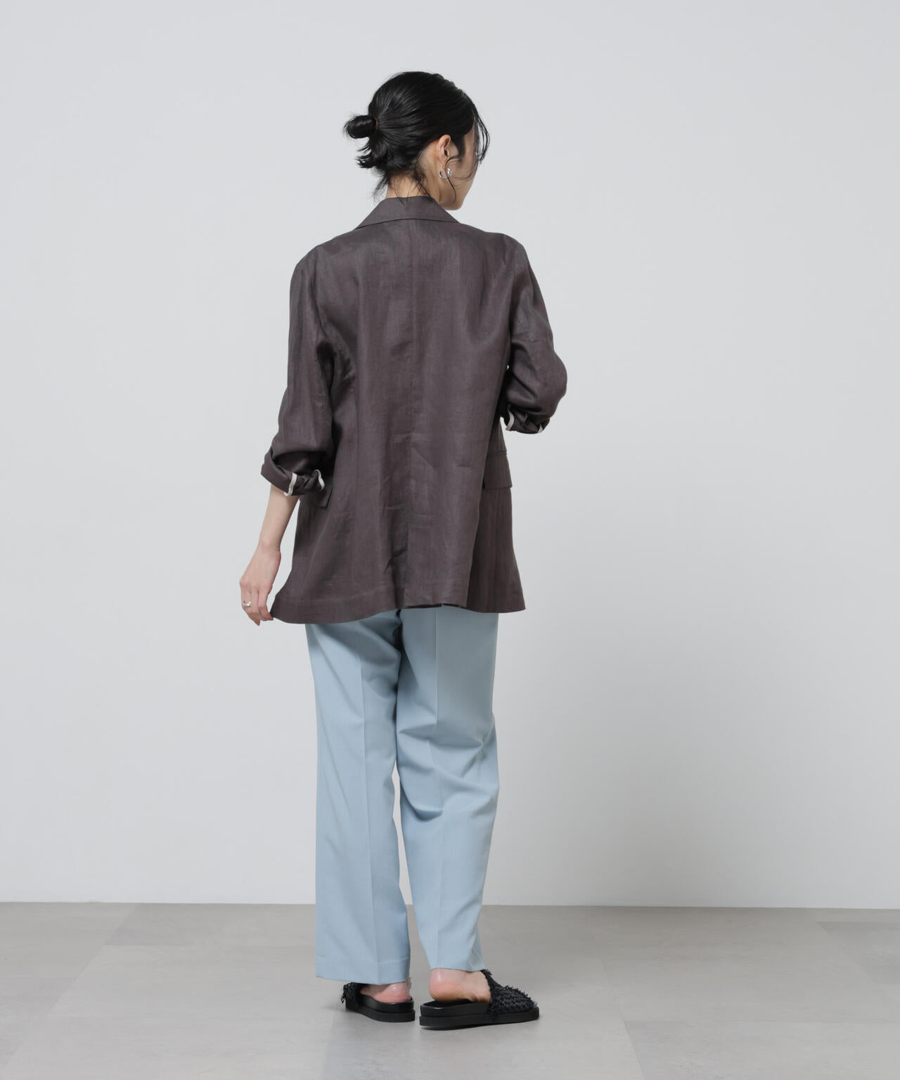 European Flax ダブル6Bジャケット(セットアップ可)