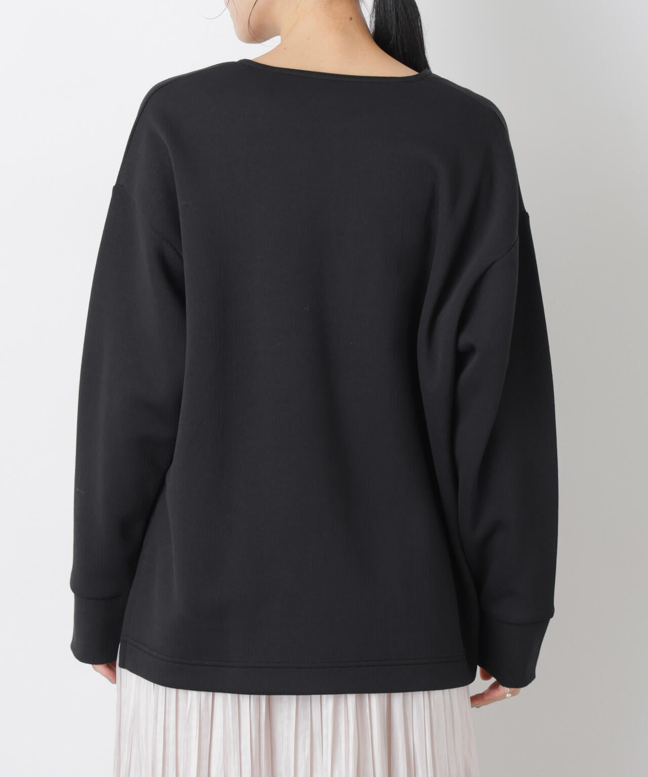 ダンボールカットキーネックスリットトップス