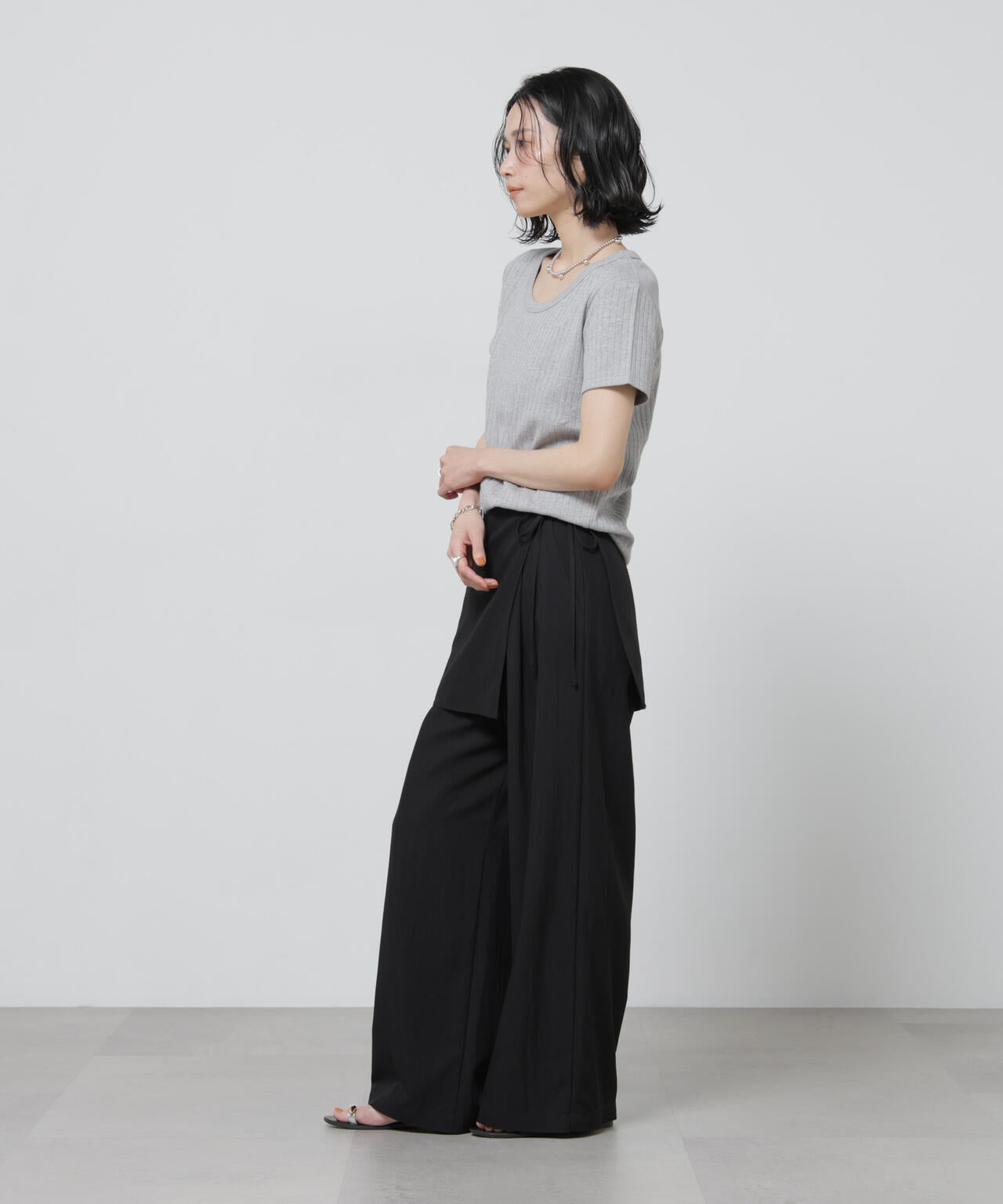 Anti Soaked(R) 汗染み防止コンパクトリブTシャツ
