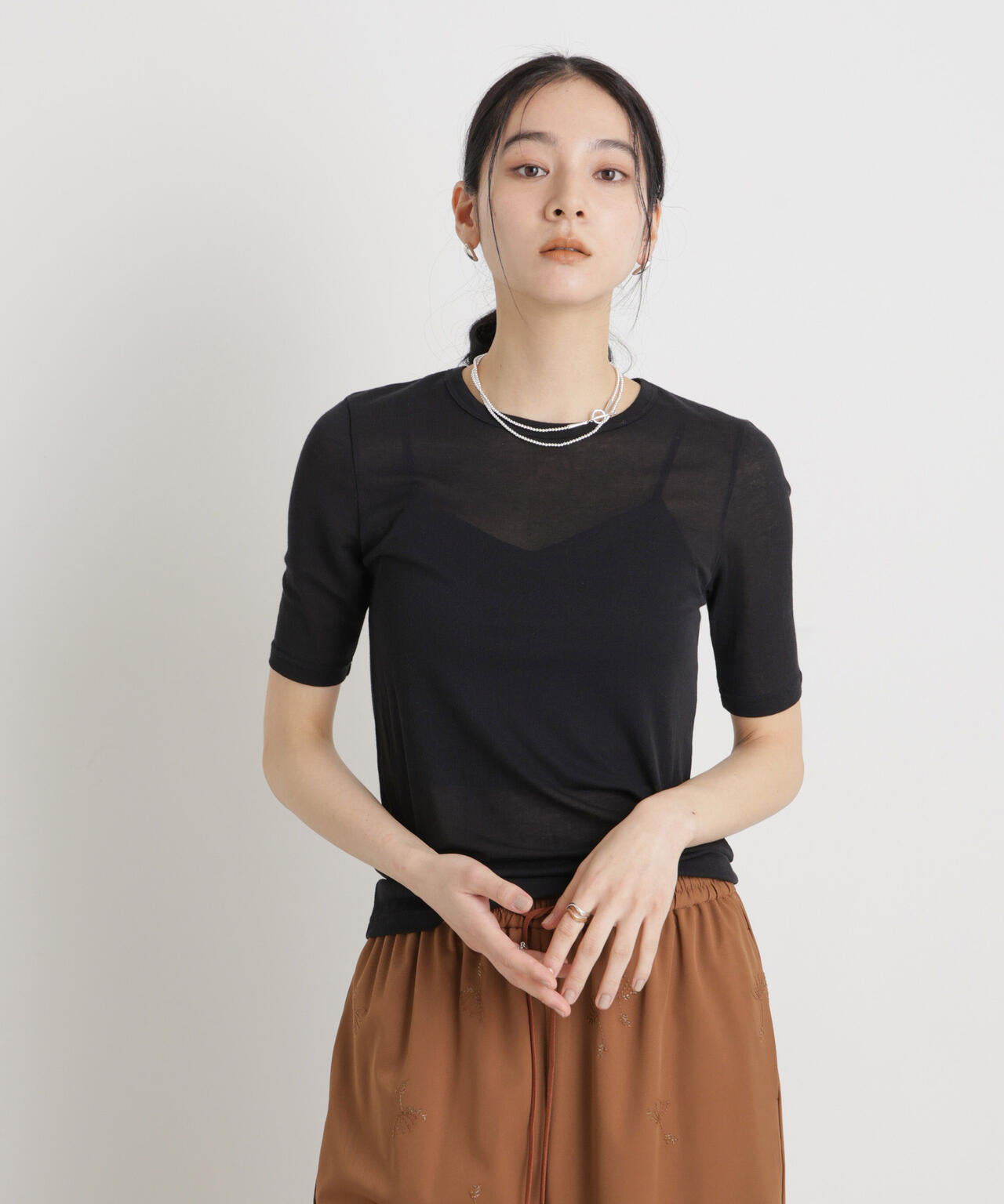 シアーツイストフライスTシャツ