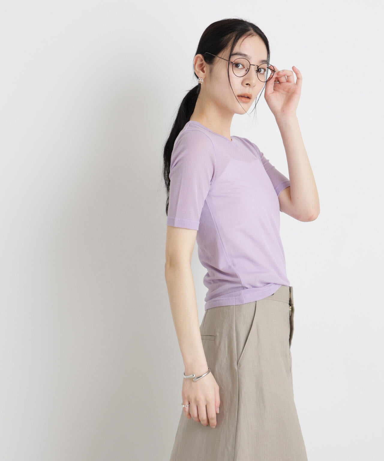 シアーツイストフライスTシャツ