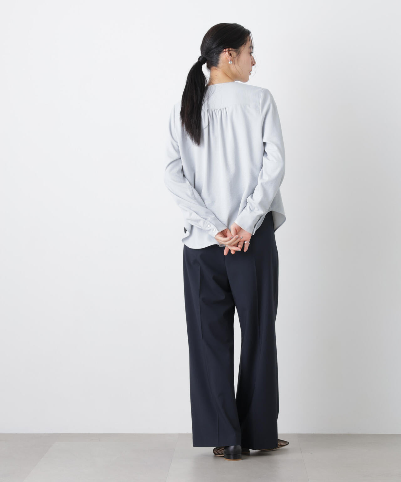 トロストレッチ2タックワイドパンツ(セットアップ可)