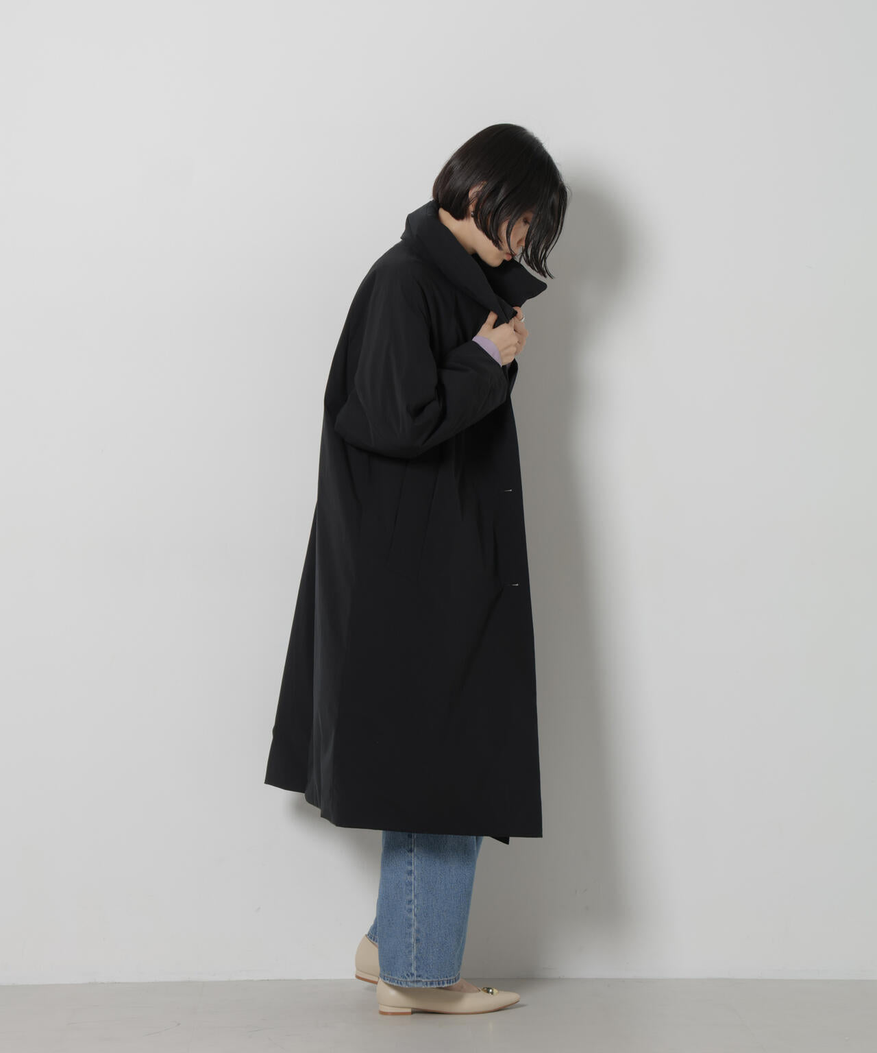 「西川ダウン(R)」スタンドカラーライトコート