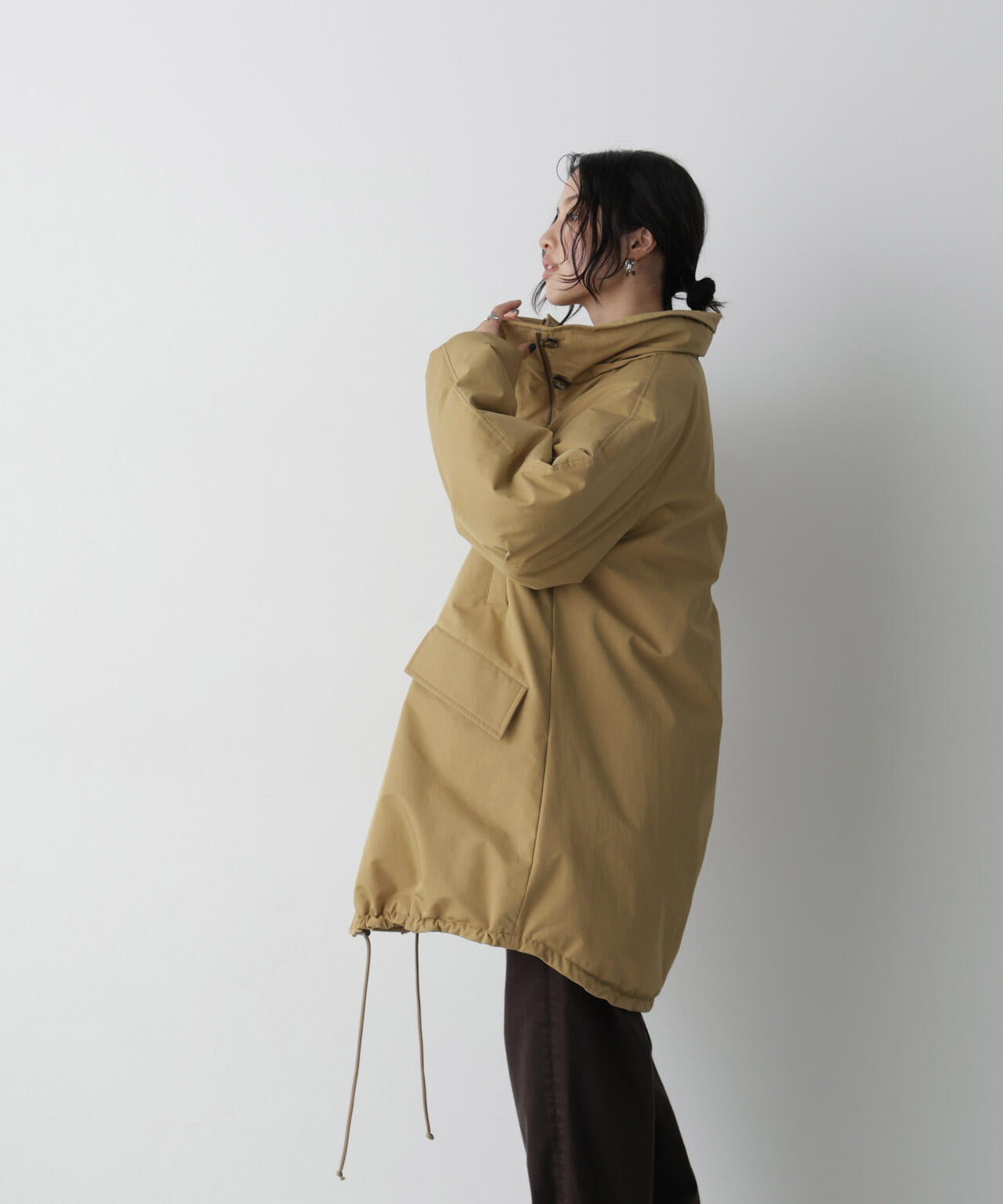 「STEVELOUR」「西川ダウン(R)」ファー付きコート