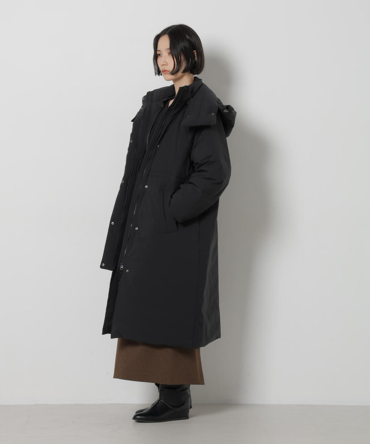 「My西川ダウン(R)」バラクラバフードロングダウン