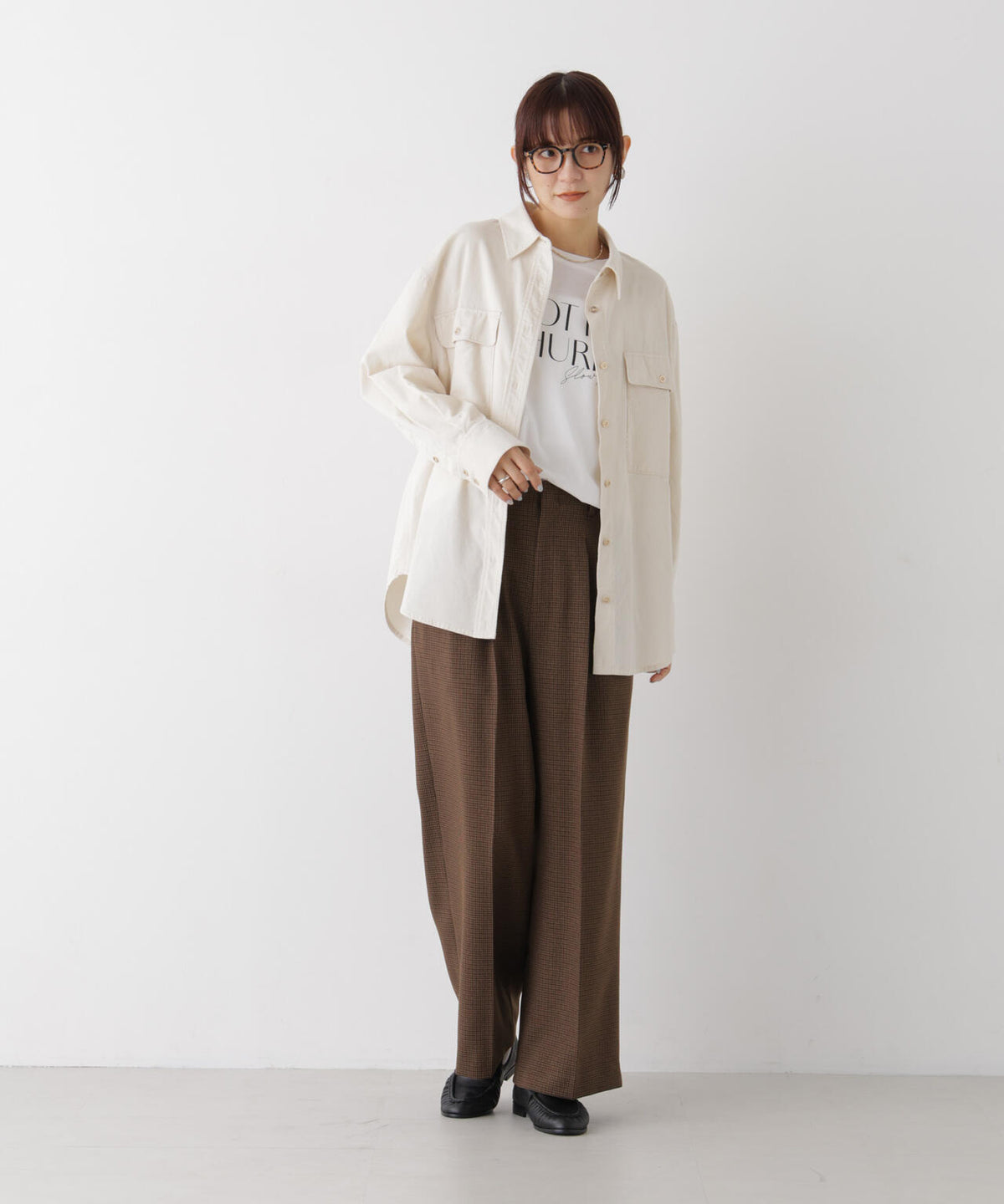 コーデュロイカシュクール2wayシャツ