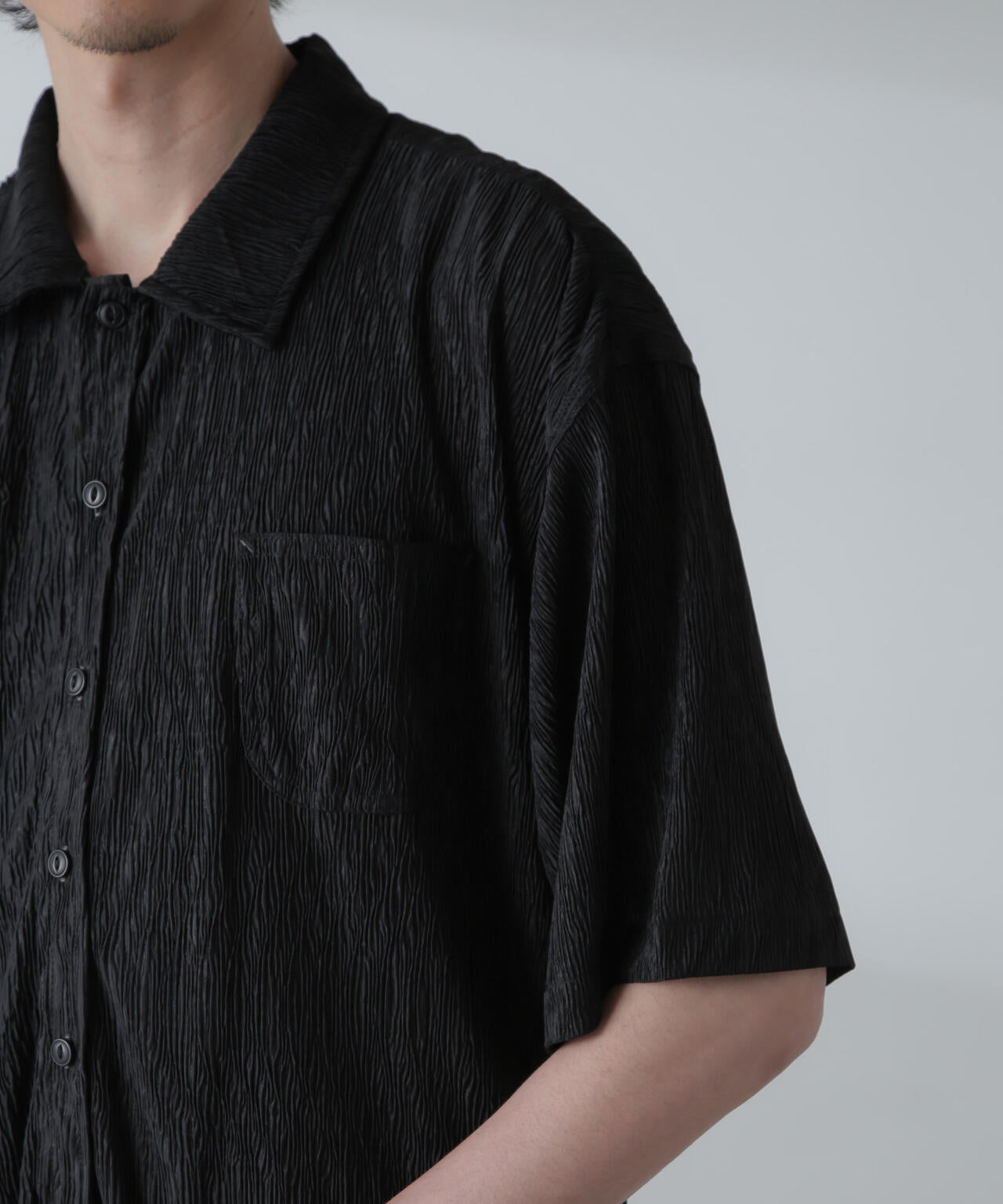 NORMANBROS別注スラッシュポケット楊柳シャツ 半袖