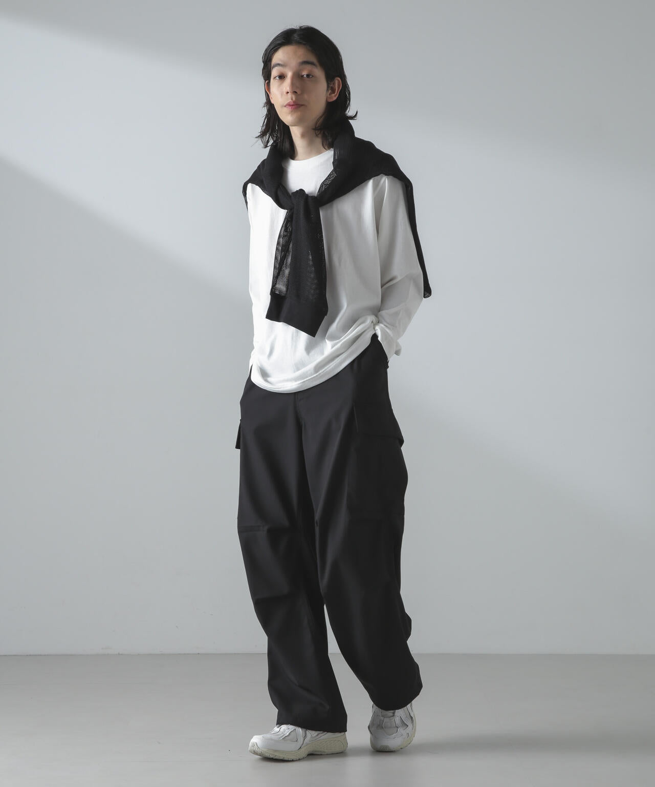 アンサンブルメッシュTシャツ 長袖