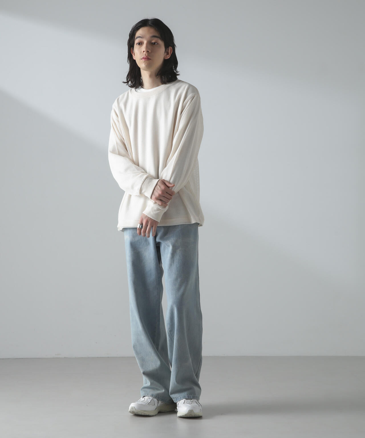 アンサンブルメッシュTシャツ 長袖