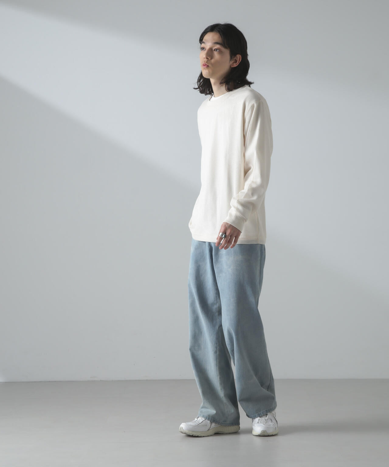 アンサンブルメッシュTシャツ 長袖