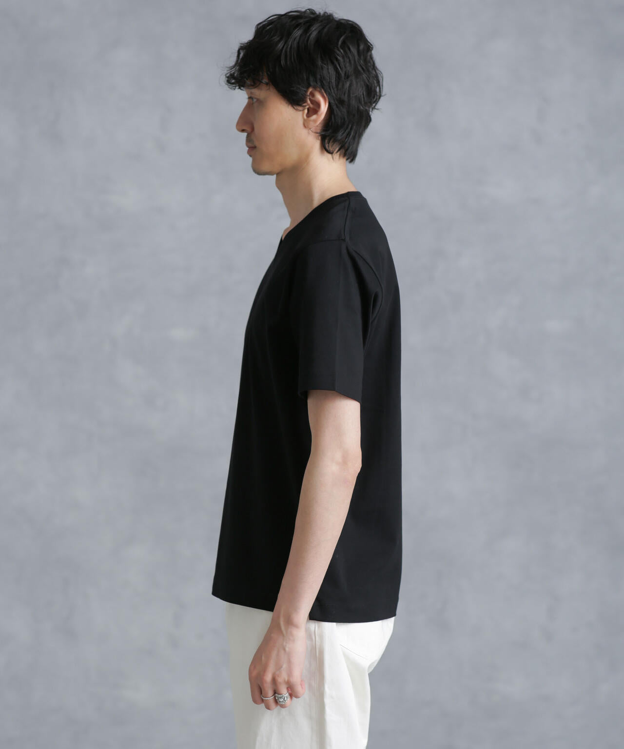 アンチスメル VネックTシャツ 半袖
