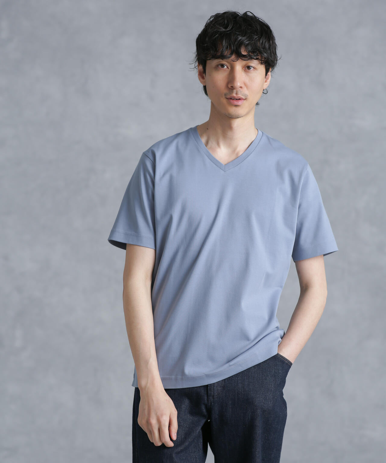 アンチスメル VネックTシャツ 半袖