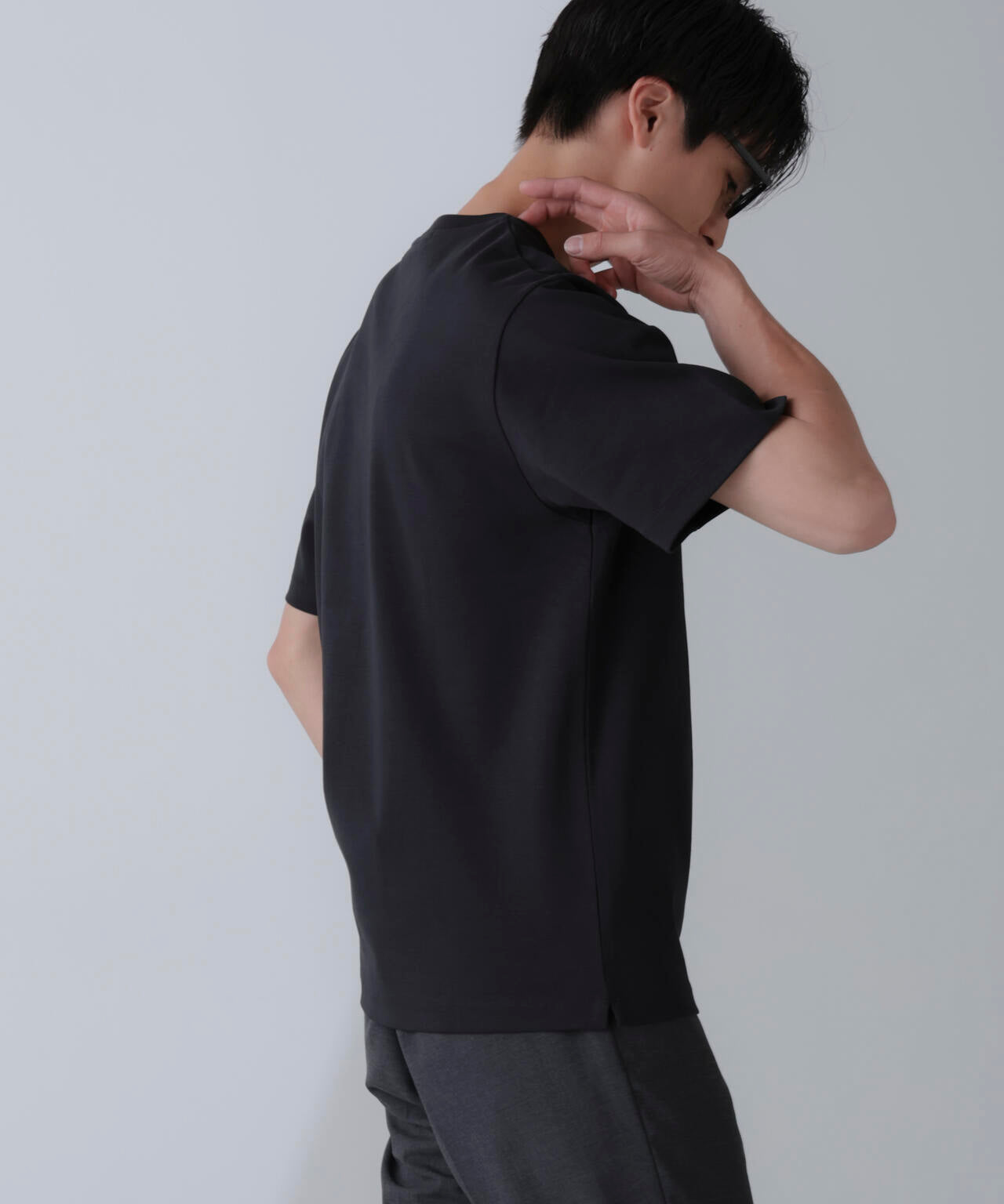 ダブルスムースクルーネックＴシャツ 半袖