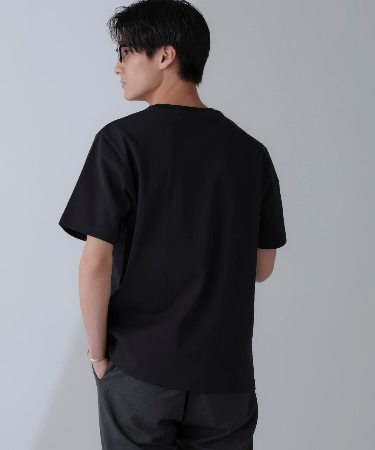 ダブルスムースクルーネックＴシャツ 半袖