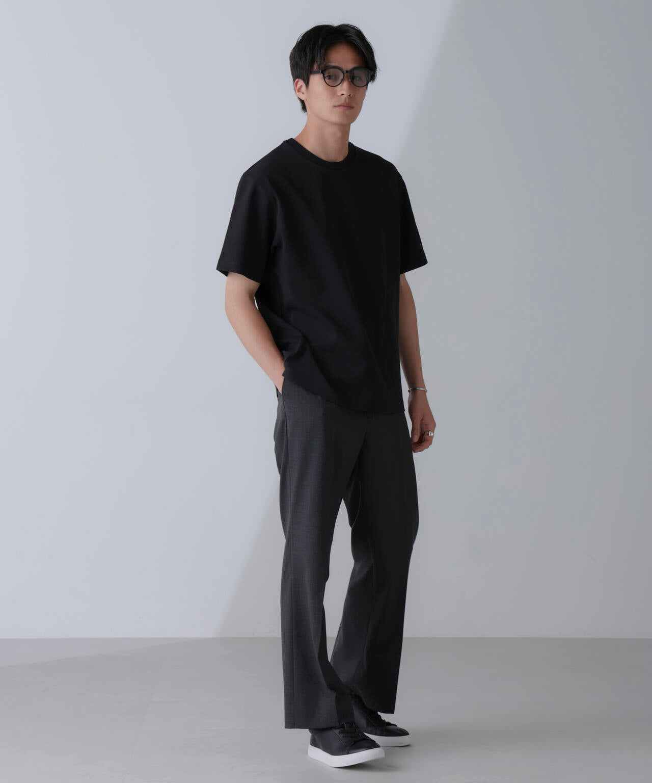 ダブルスムースクルーネックＴシャツ 半袖
