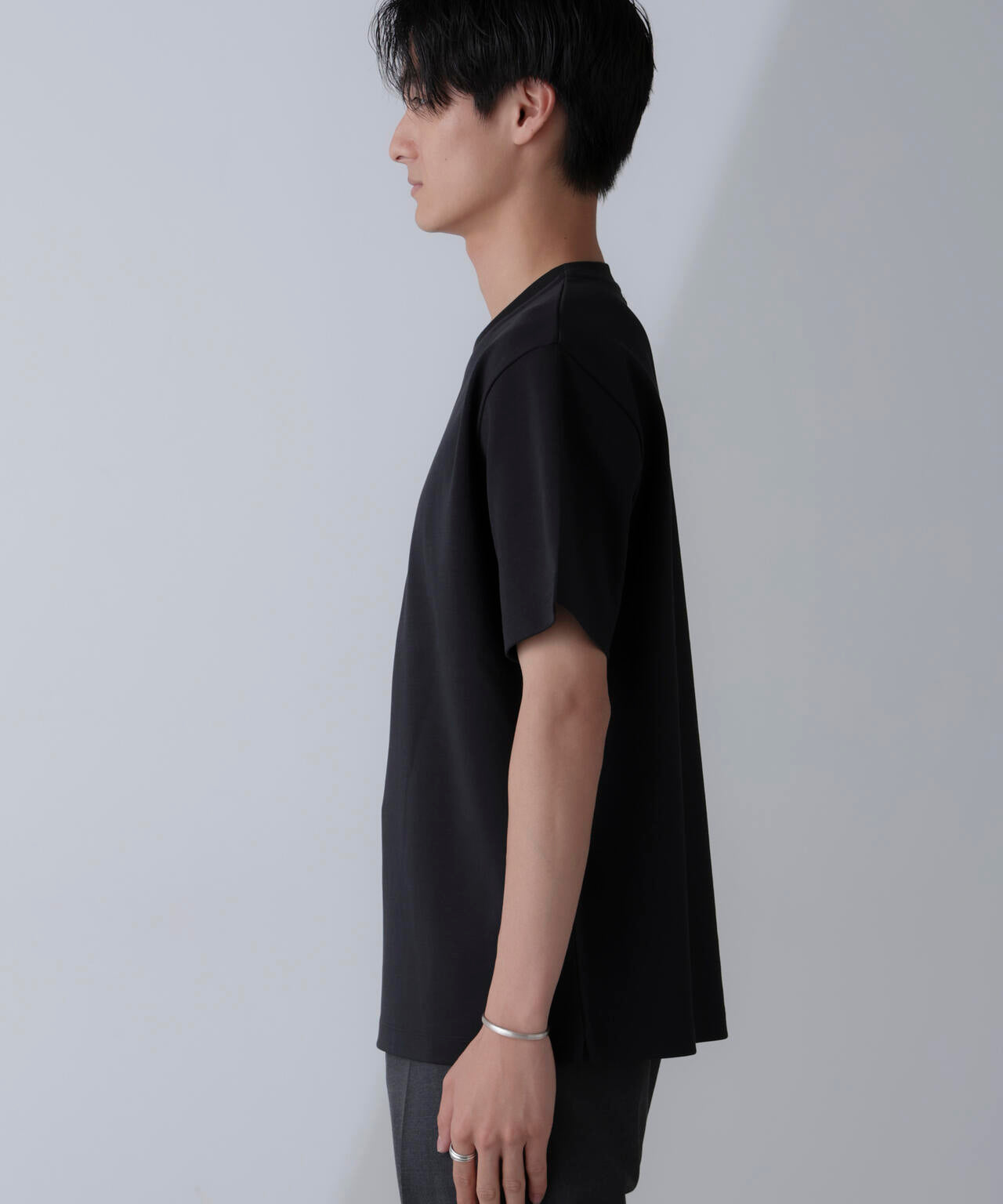 ダブルスムースクルーネックＴシャツ 半袖