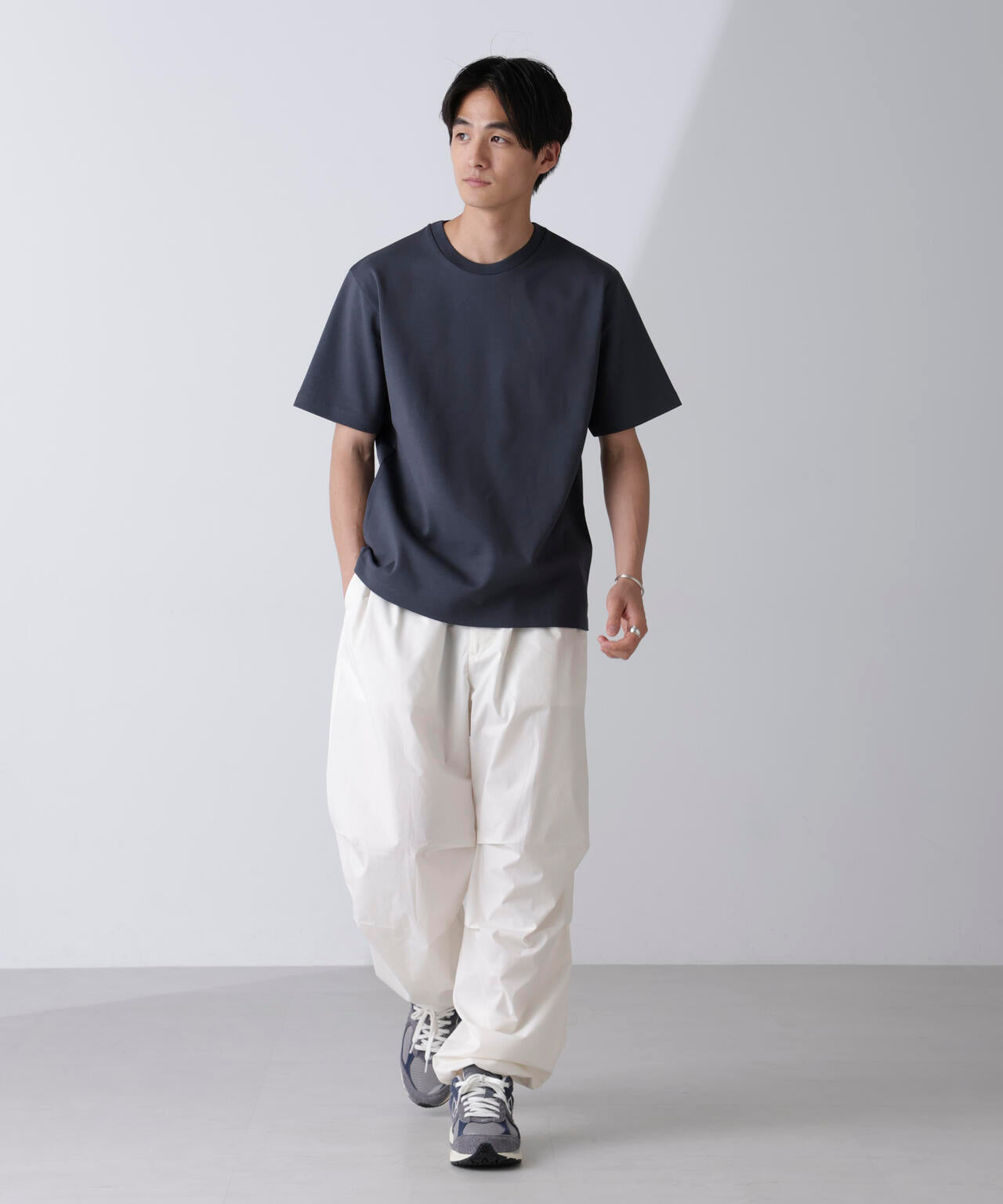 ダブルスムースクルーネックＴシャツ 半袖