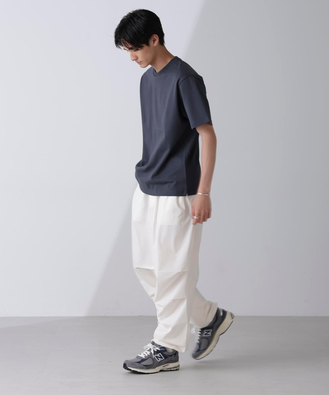 ダブルスムースクルーネックＴシャツ 半袖