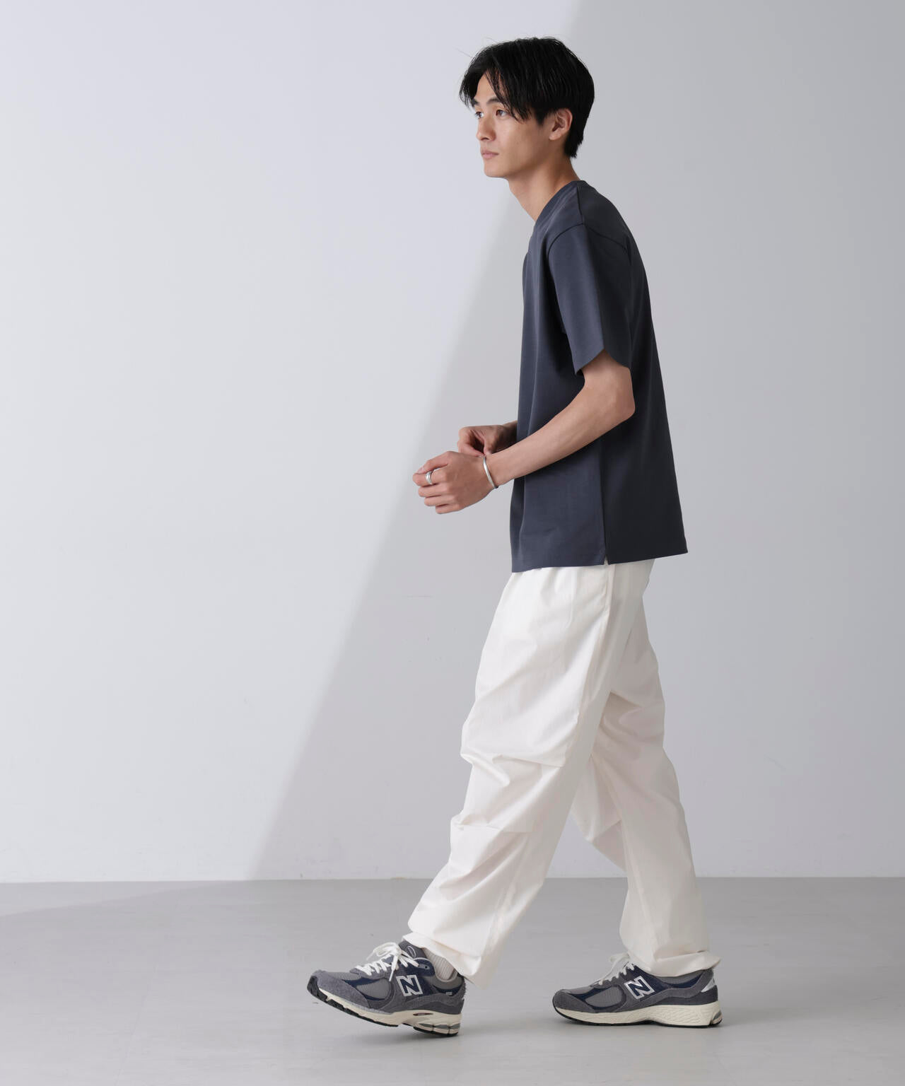 ダブルスムースクルーネックＴシャツ 半袖